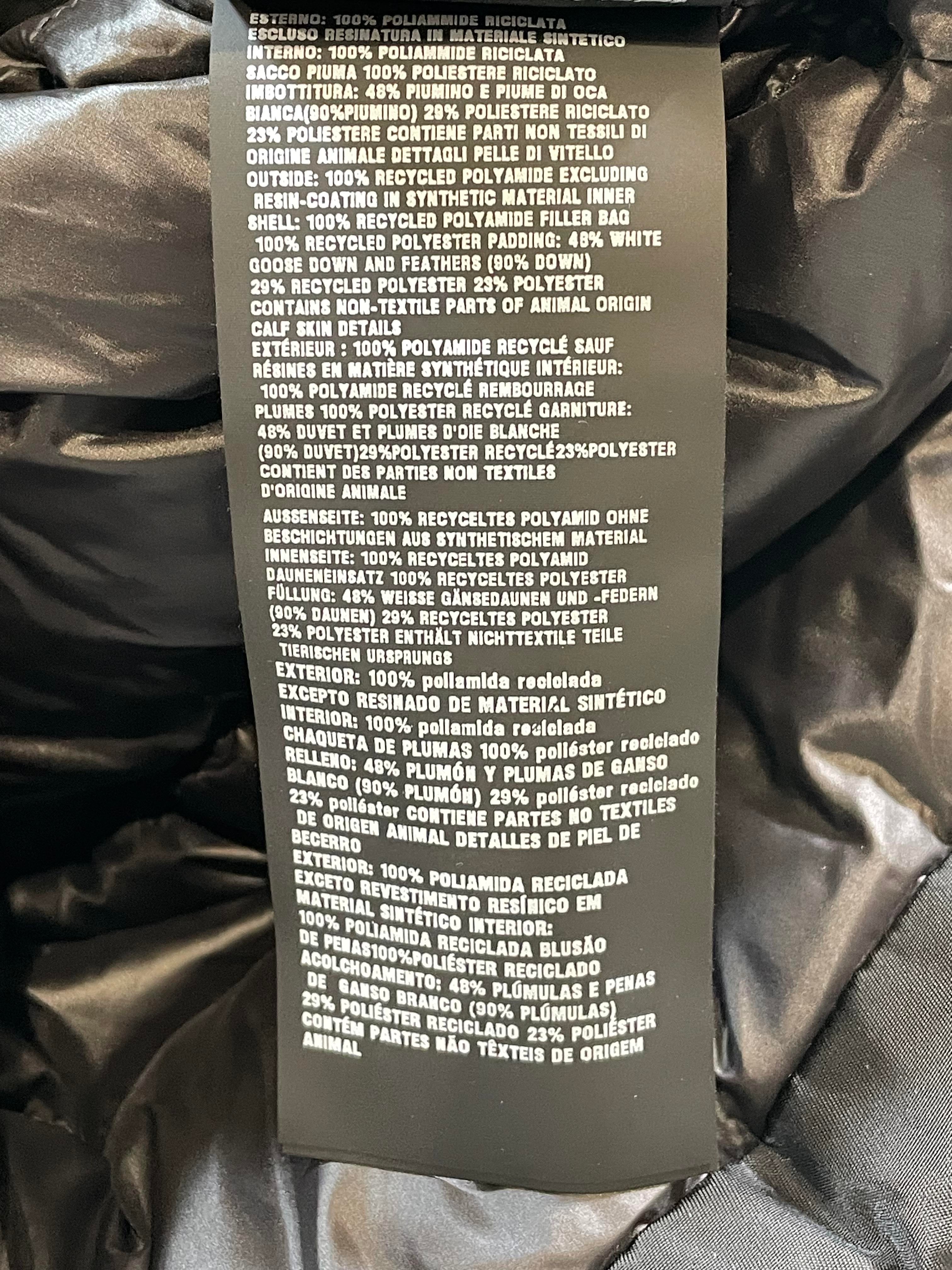 Prada Nylon Plaque Black Puffer Jacket