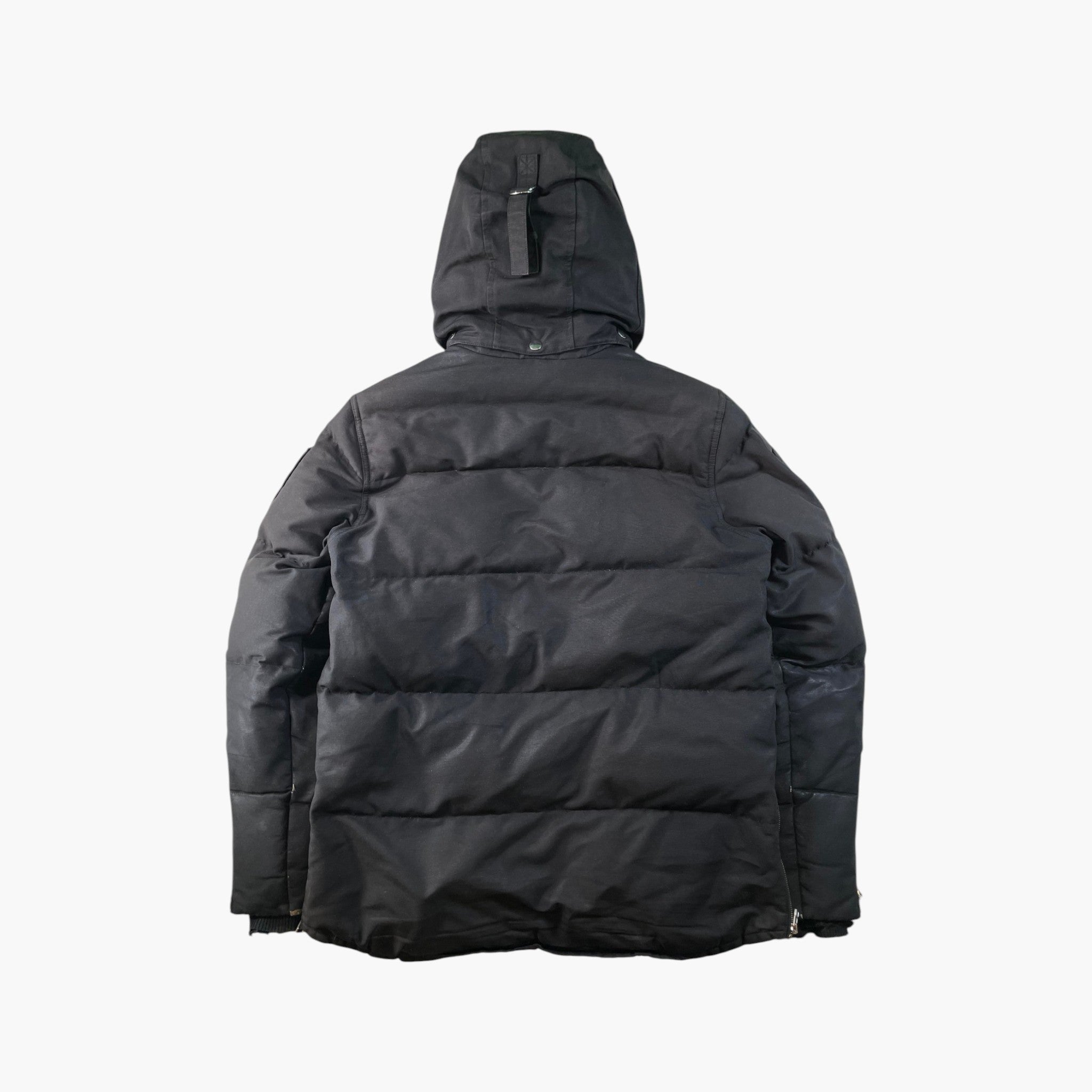 Moose Knuckles 3Q White Fur Black Jacket