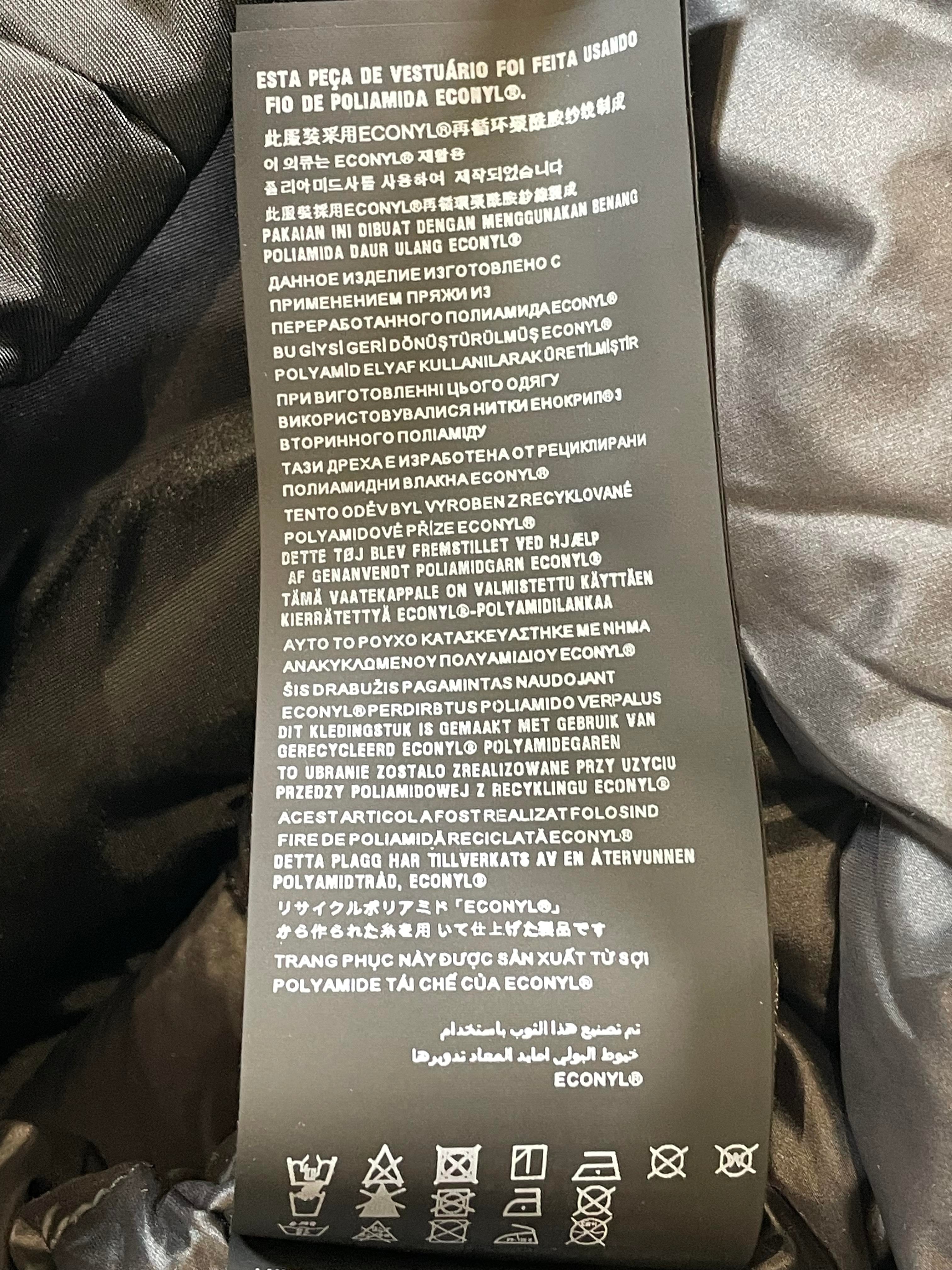 Prada Nylon Plaque Black Puffer Jacket