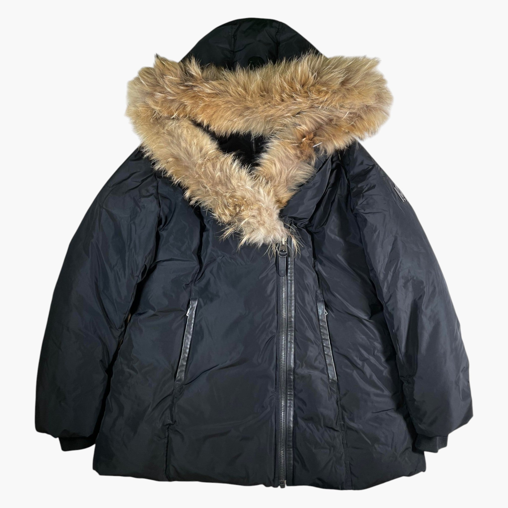 Mackage Adali Black & Brown Fur Jacket