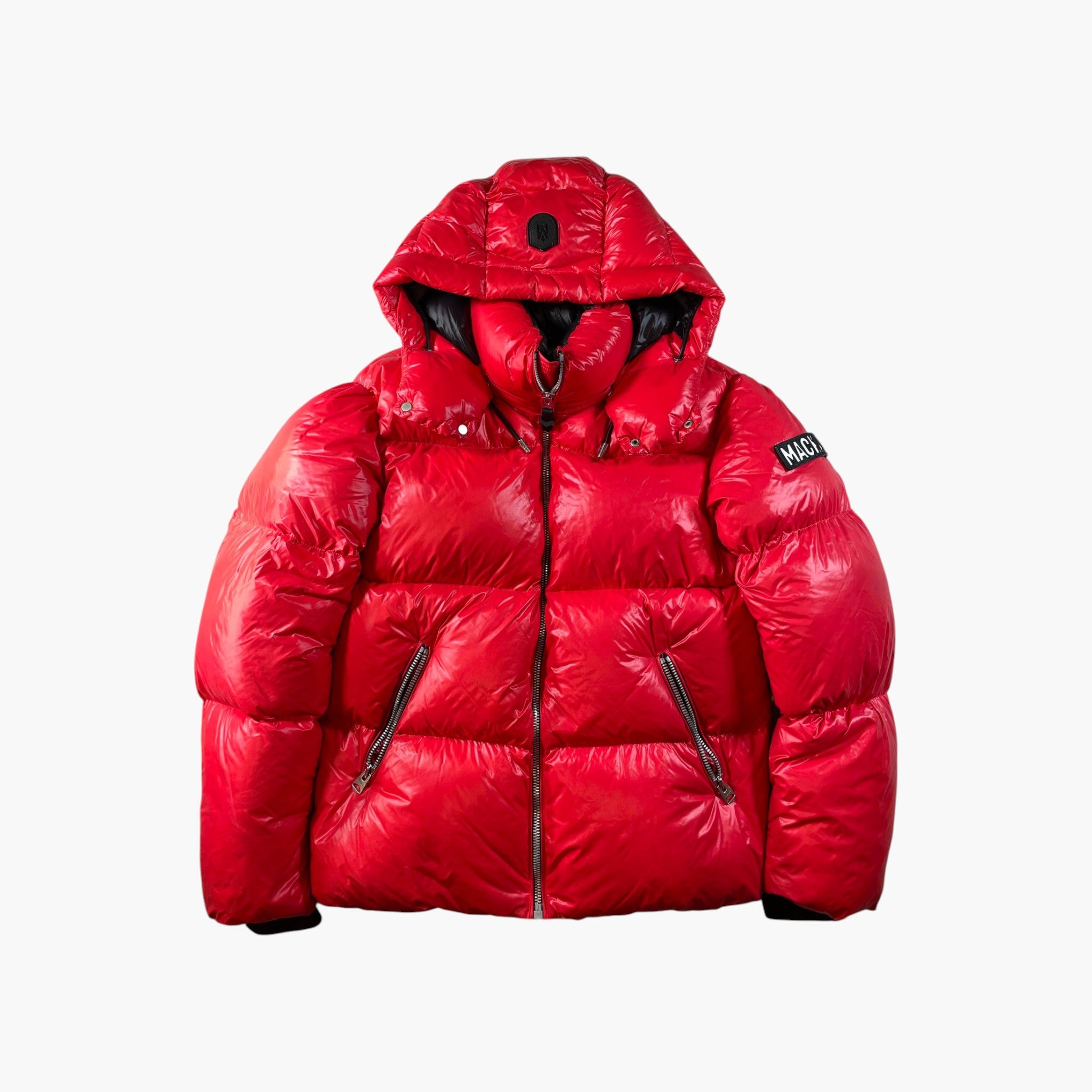 Mackage Sleeve Logo Red Puffer Jacket