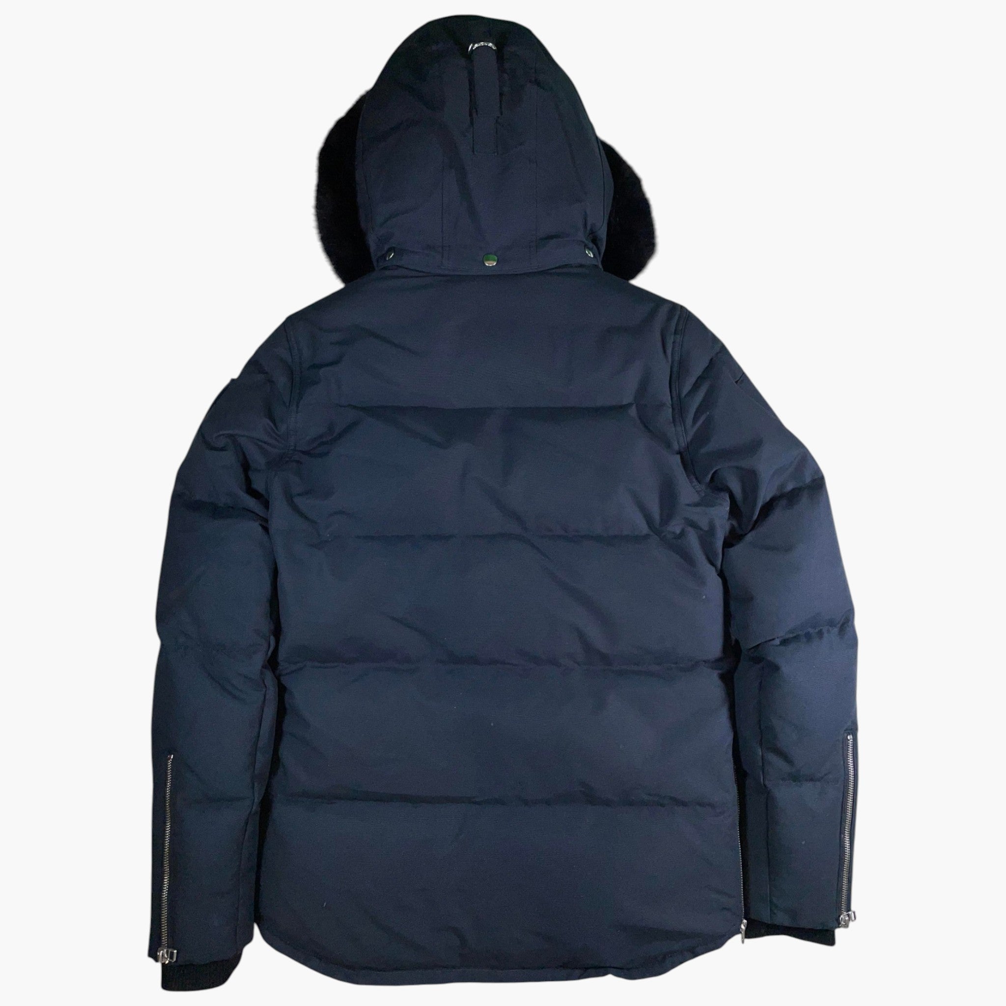 Moose Knuckles 3Q Navy & Black Fur Parka Jacket