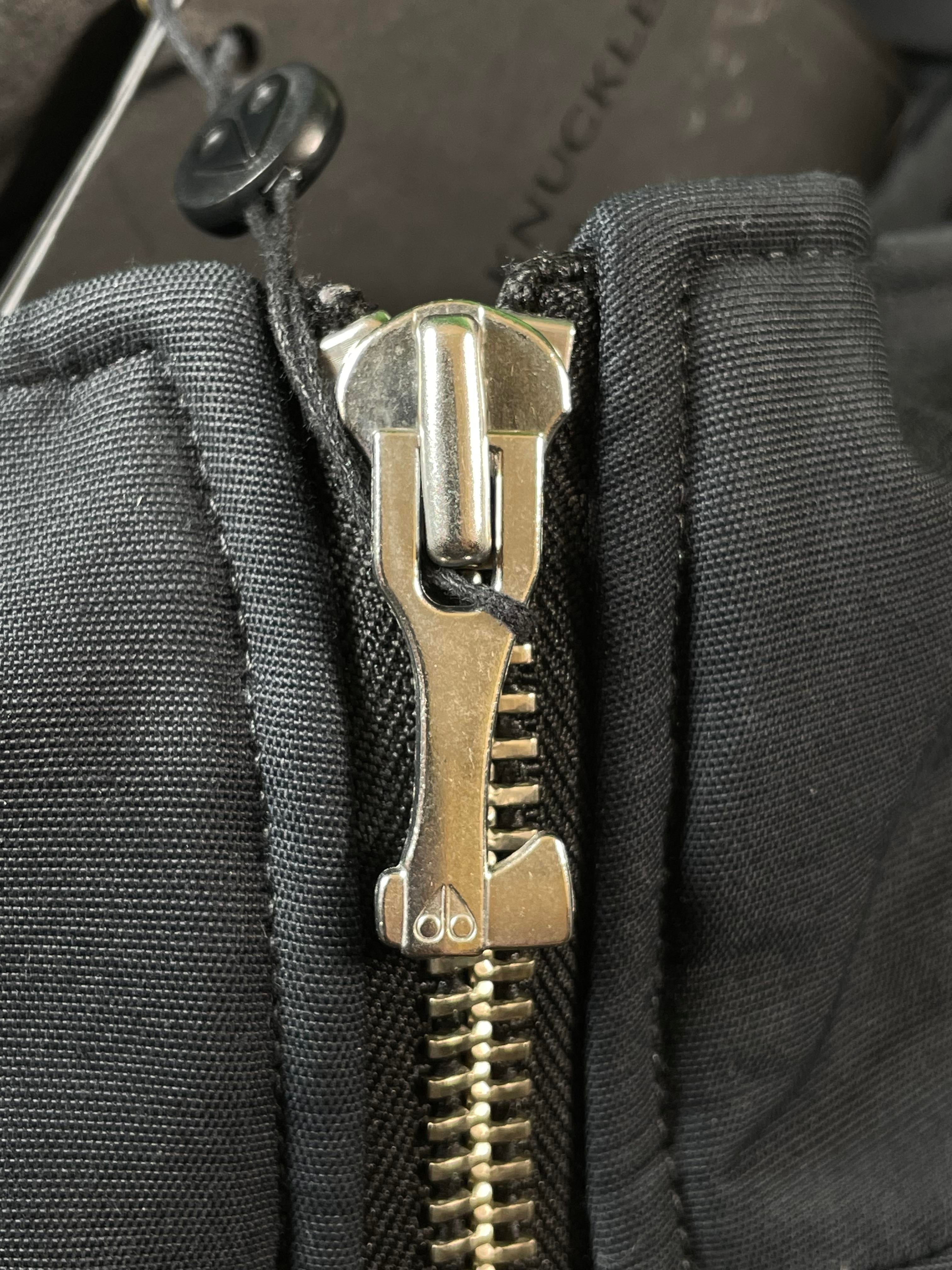 Moose Knuckles 3Q Navy & Black Fur Parka Jacket