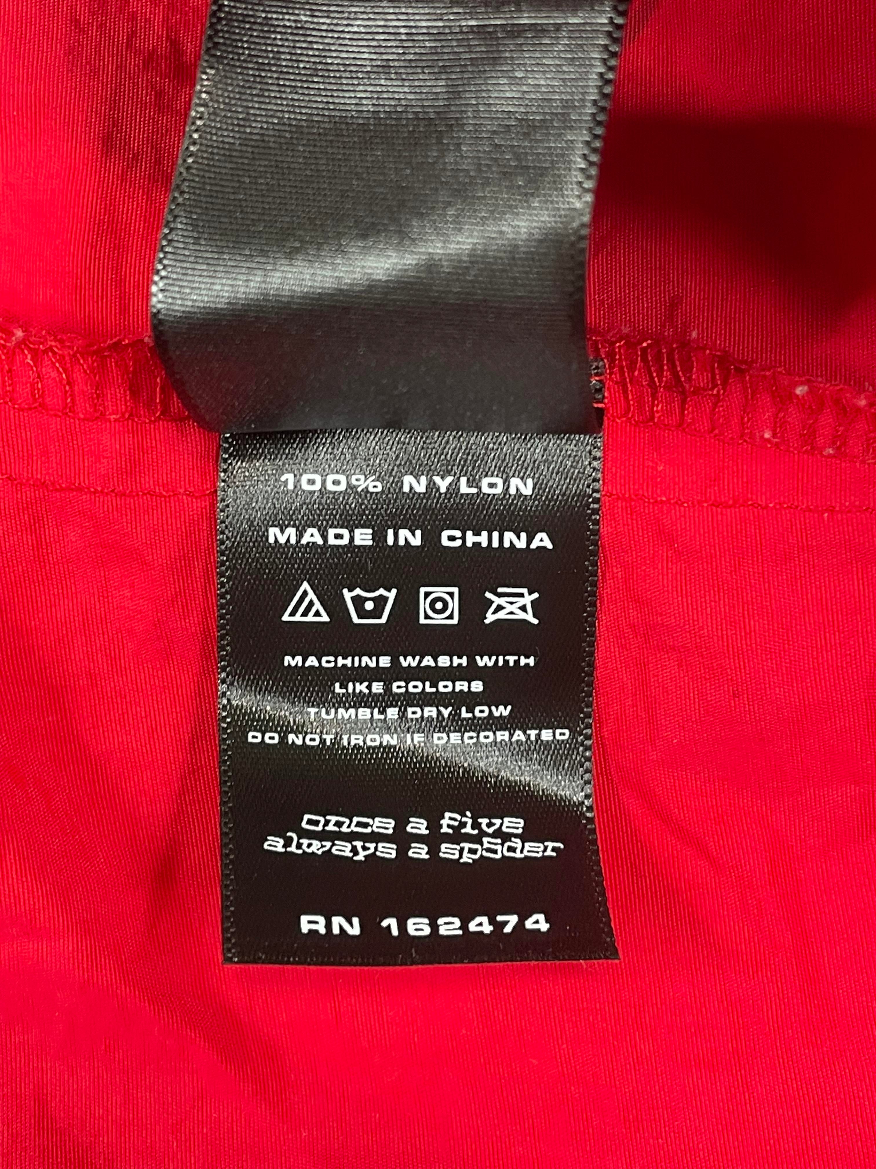 Sp5der Red & Black Double Layer Shorts