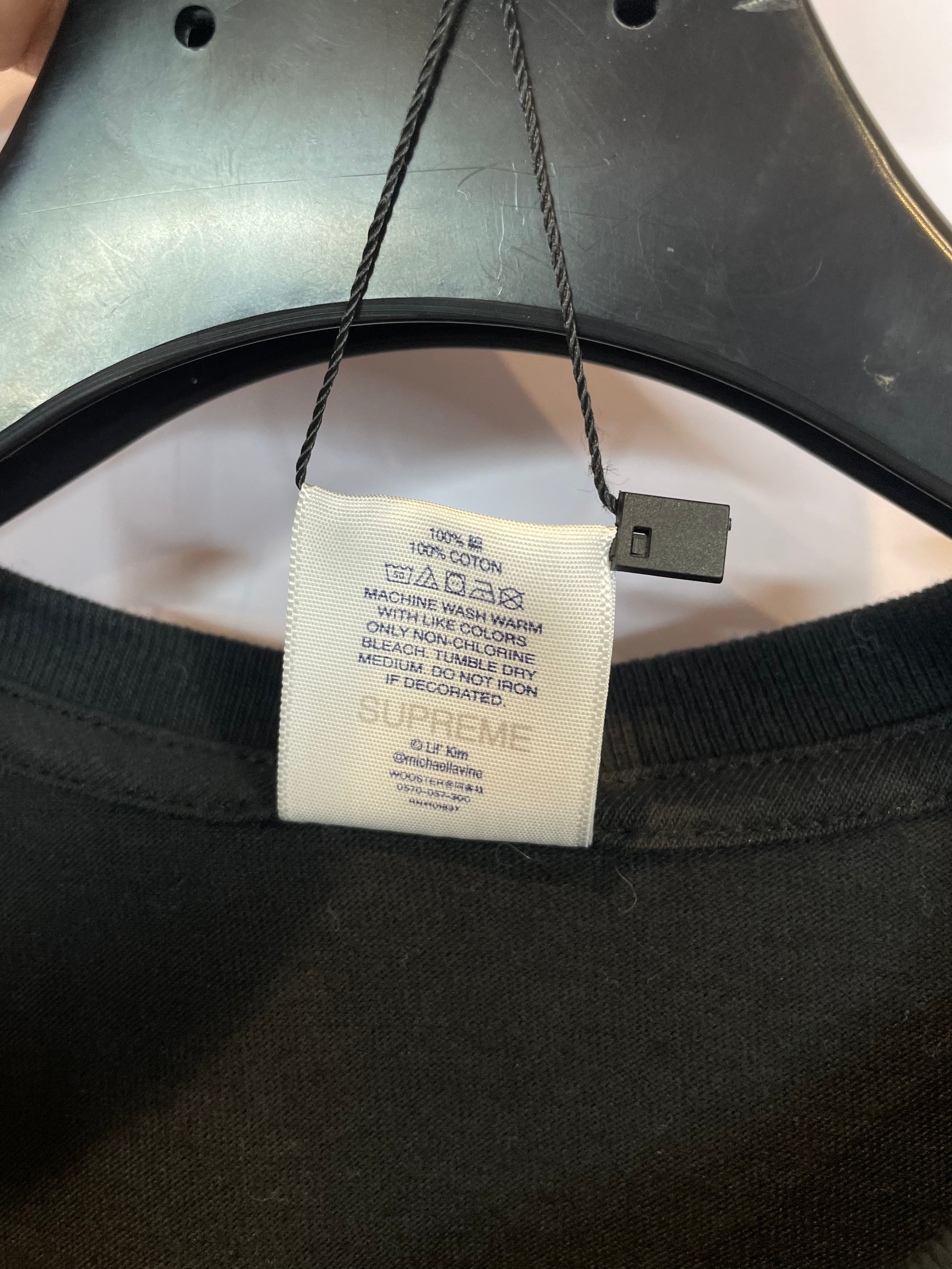 Supreme Lil Kim Tee Black New In Plastic Large