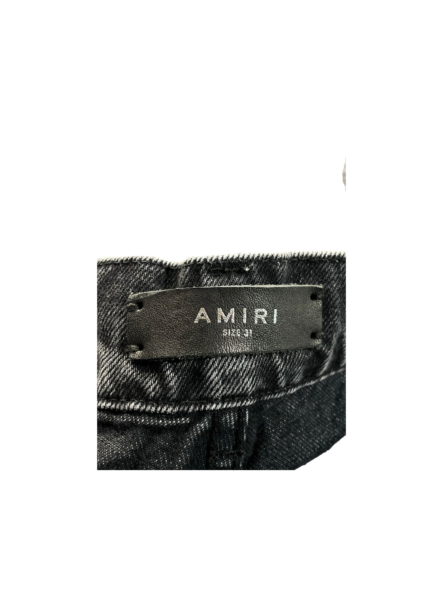 Amiri Double Knee Flared Black Wash Jeans