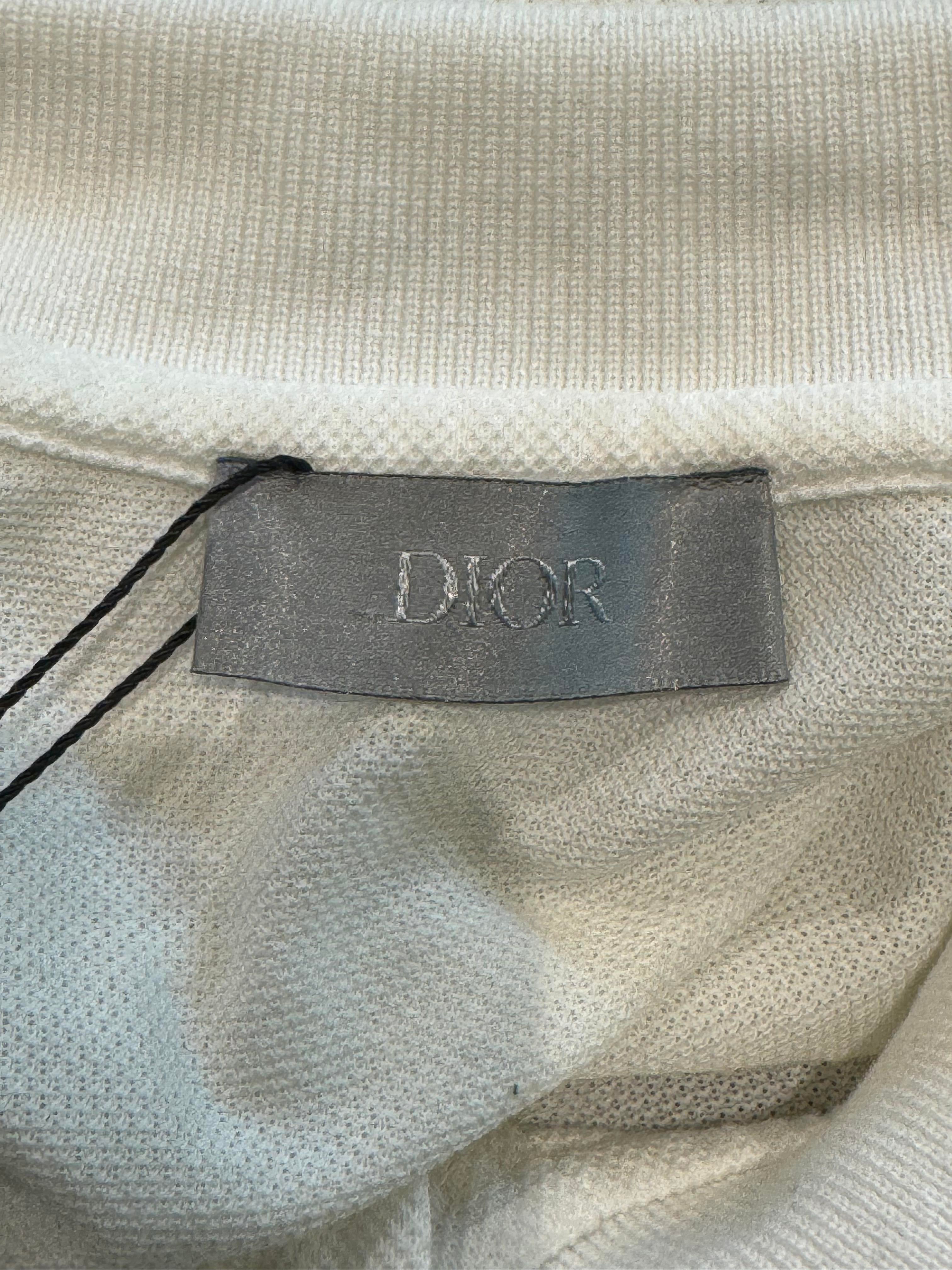 Dior Polo White Pink Blue