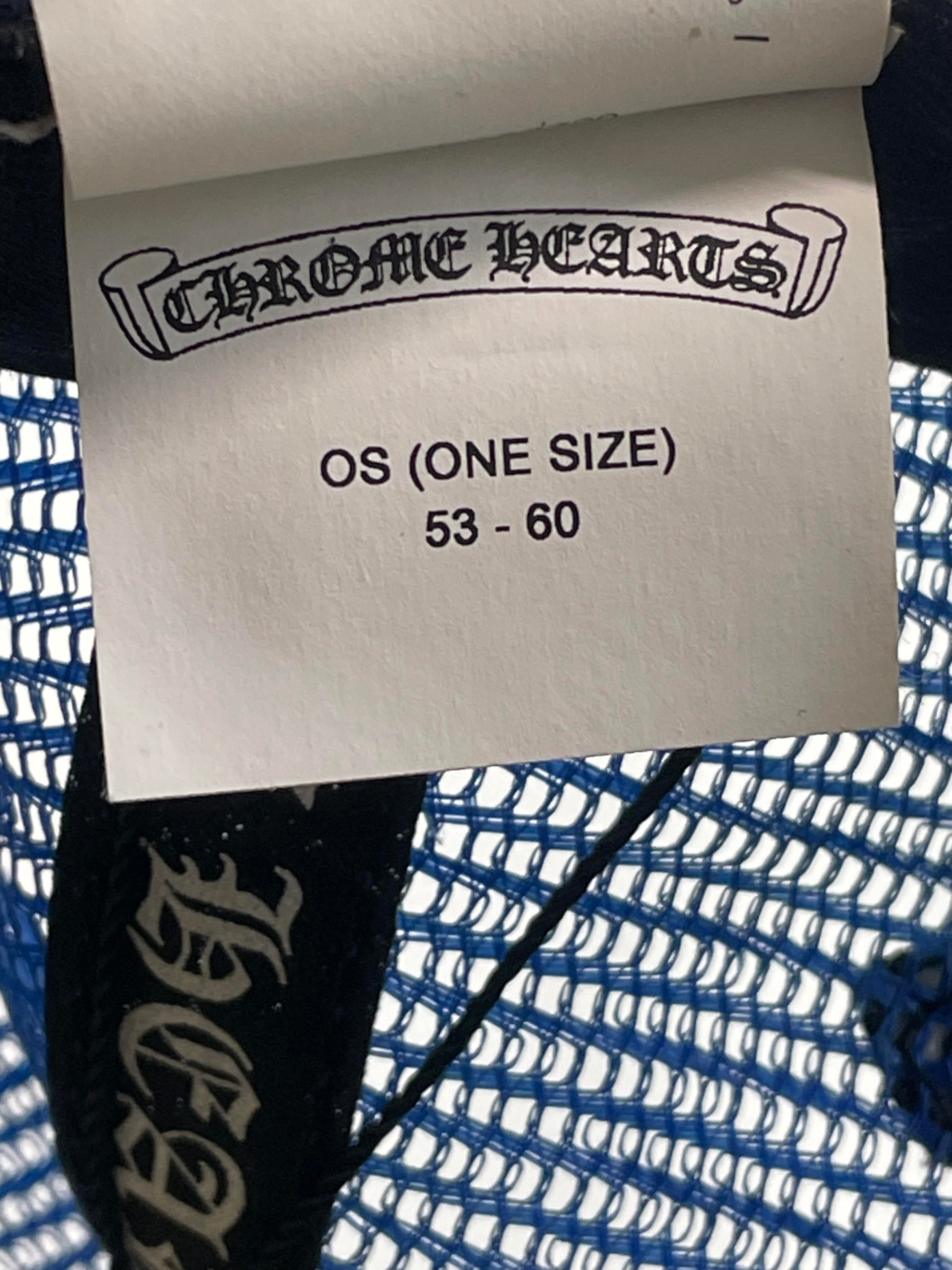 Chrome Hearts 'Eye Chart' Red, White & Blue Trucker Cap