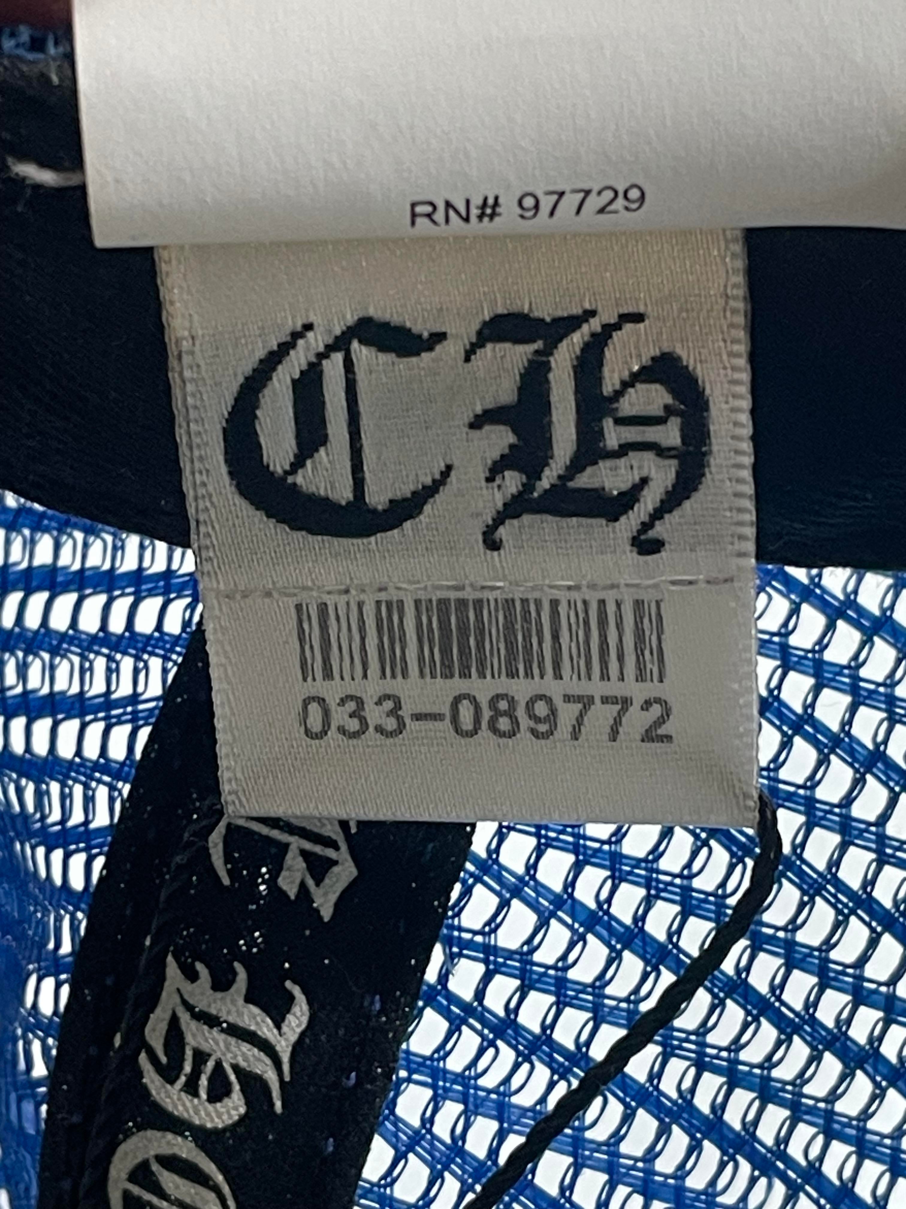 Chrome Hearts 'Eye Chart' Red, White & Blue Trucker Cap