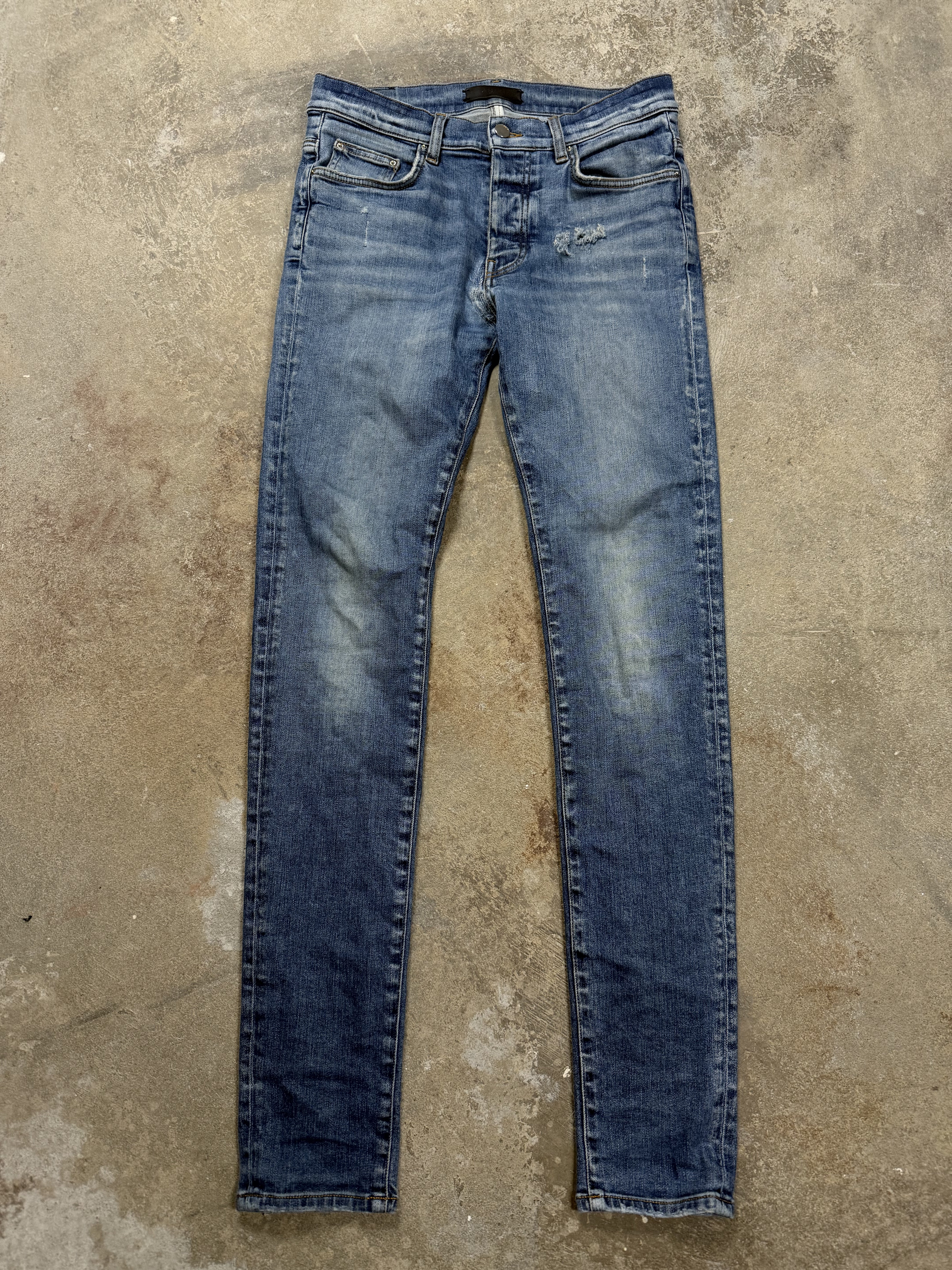Amiri Plain Thrasher Light Wash Used 32