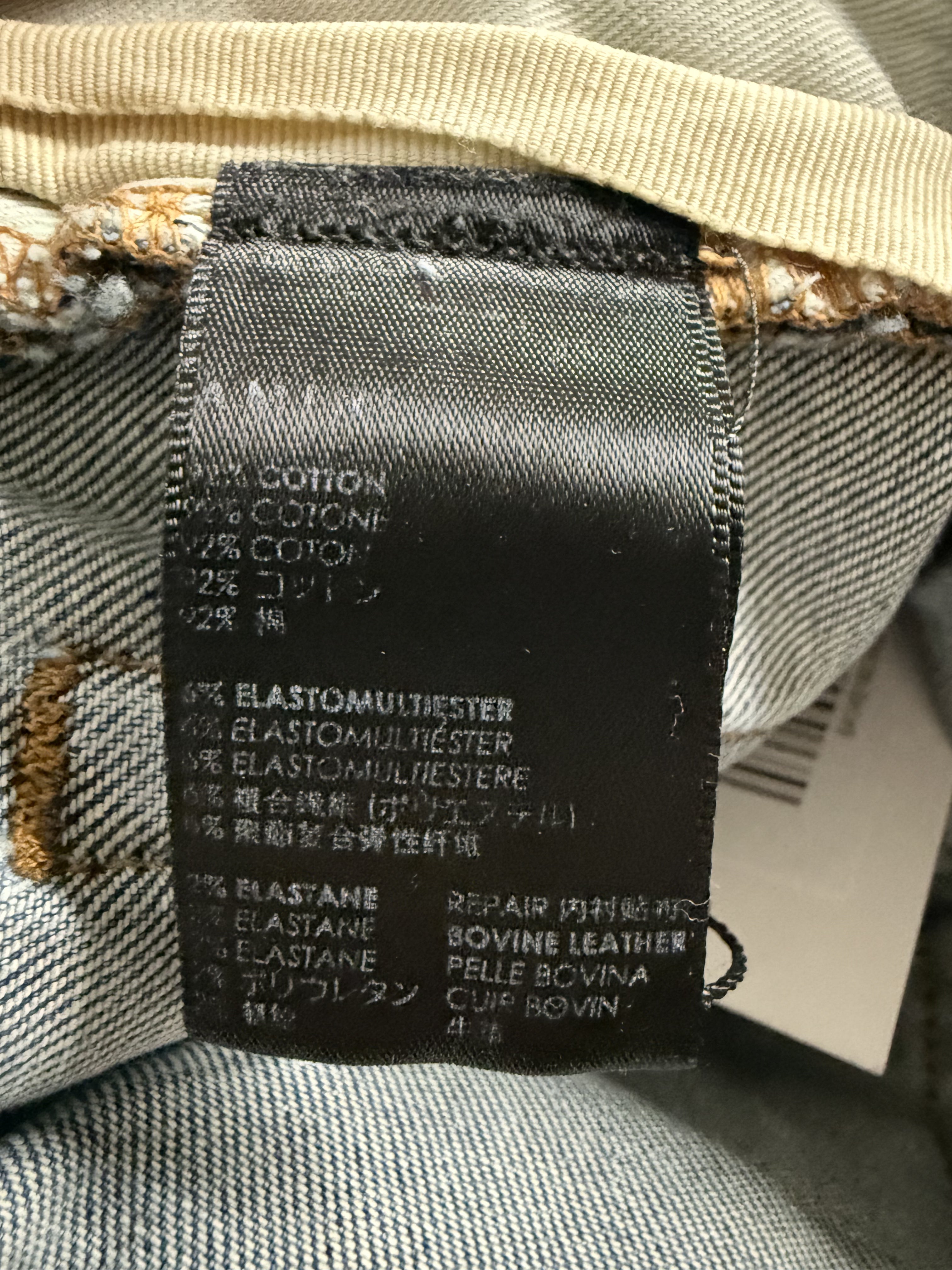 Amiri Plain Thrasher Light Wash Jeans