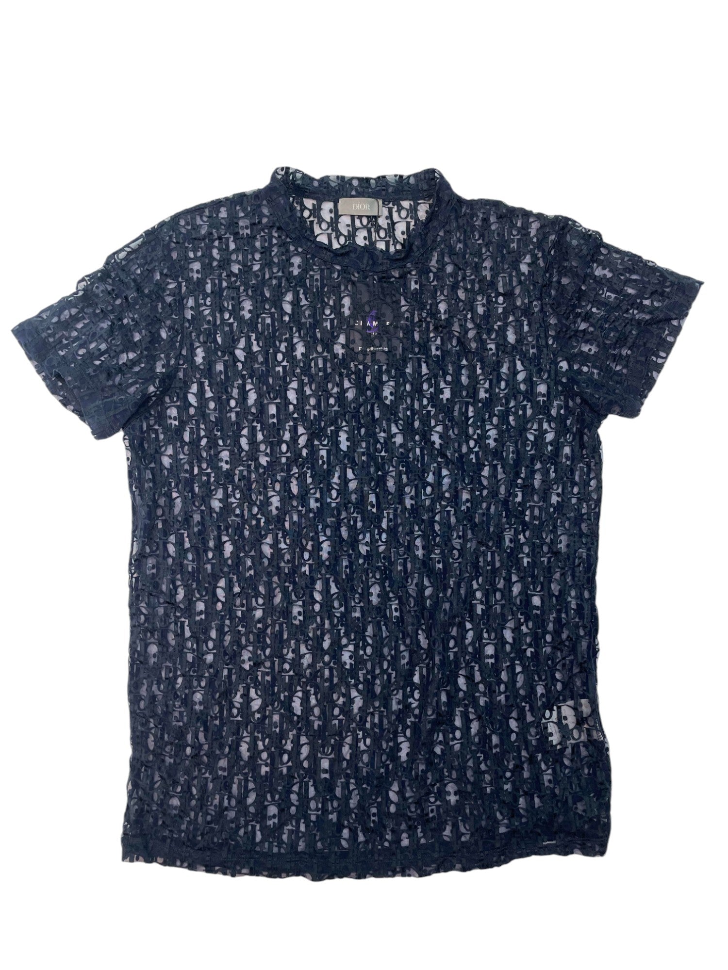 Dior Oblique Translucent Navy T-shirt