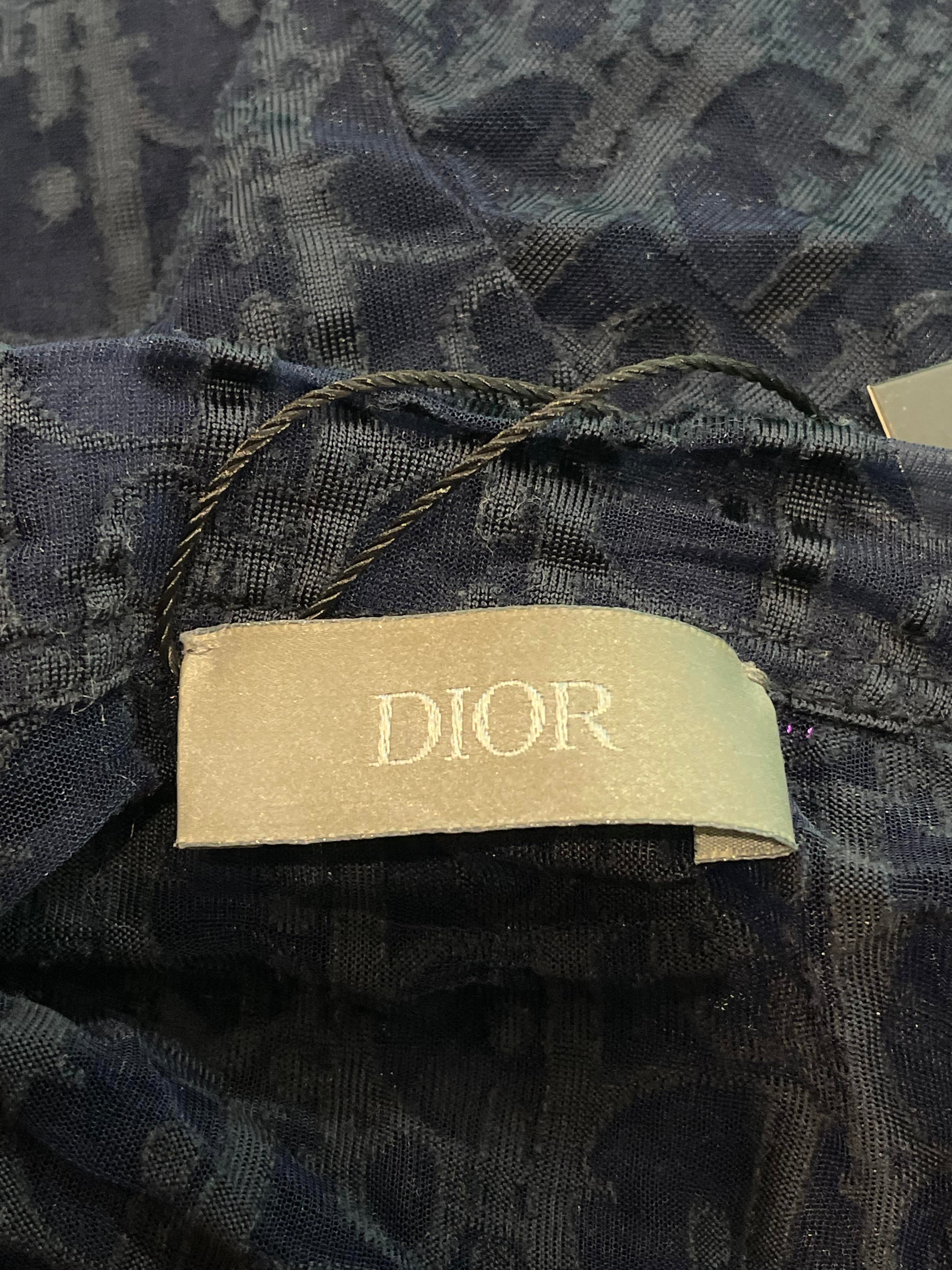 Dior Oblique Translucent Navy T-shirt