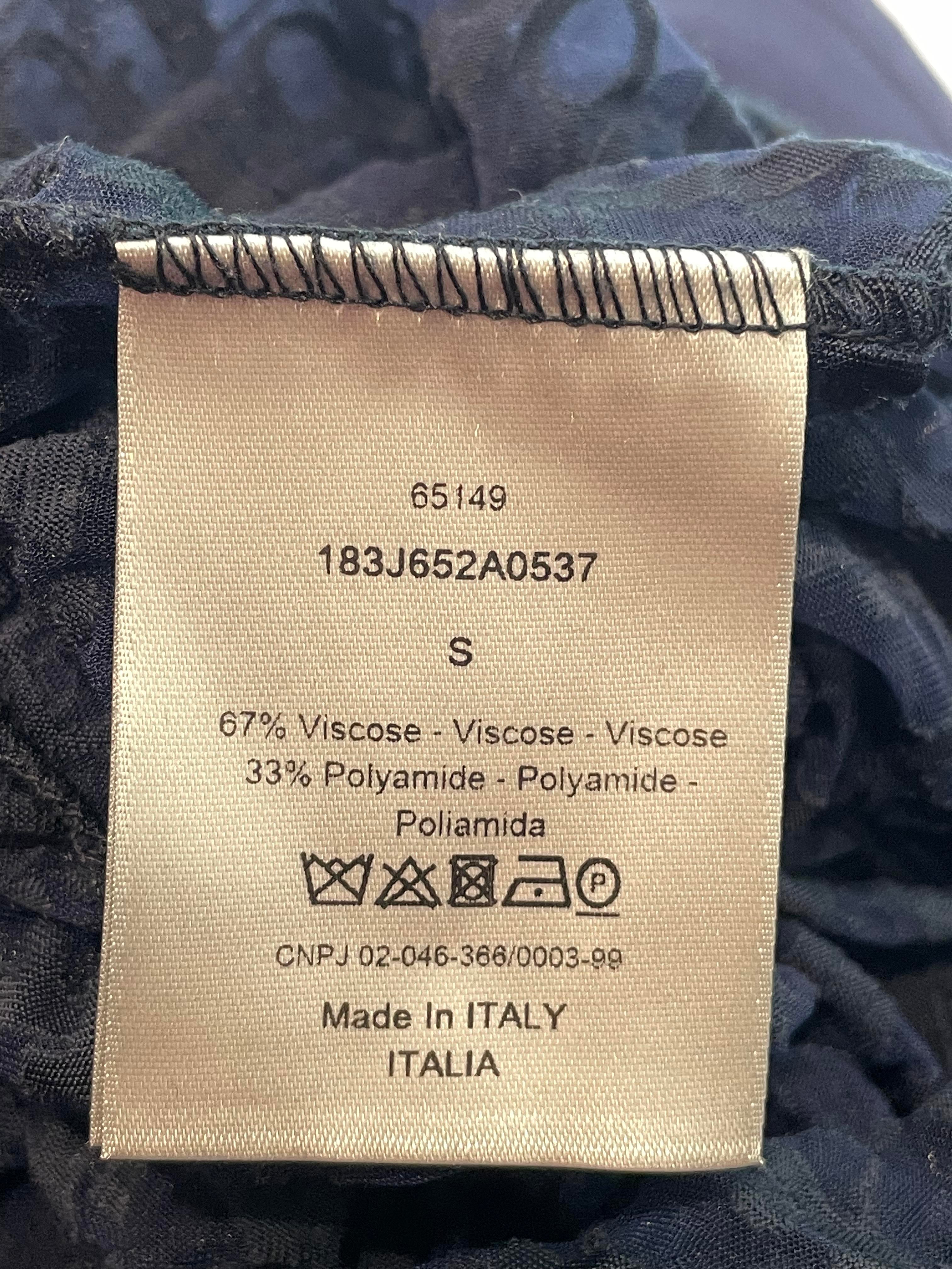 Dior Oblique Translucent Navy T-shirt
