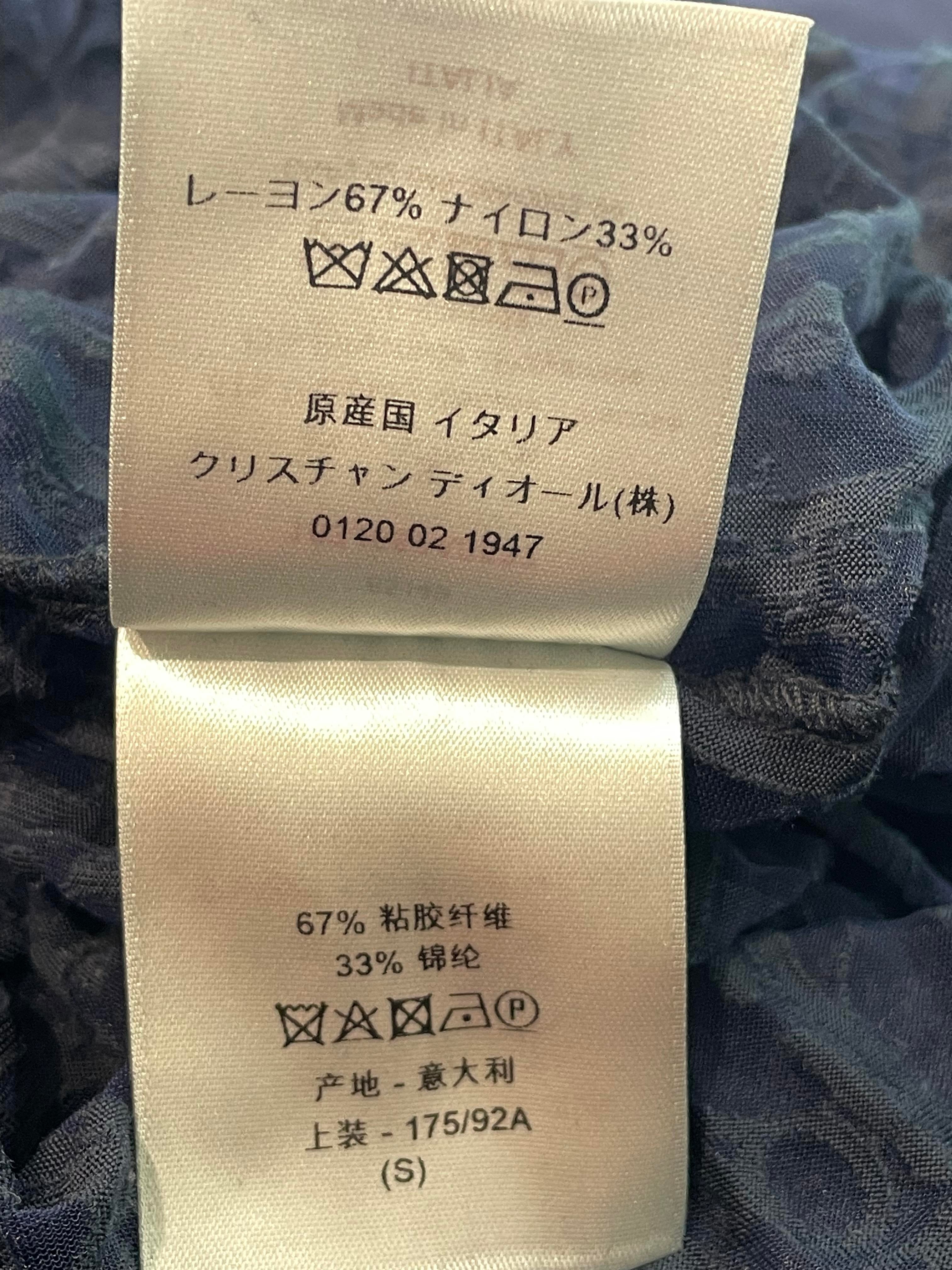 Dior Oblique Translucent Navy T-shirt