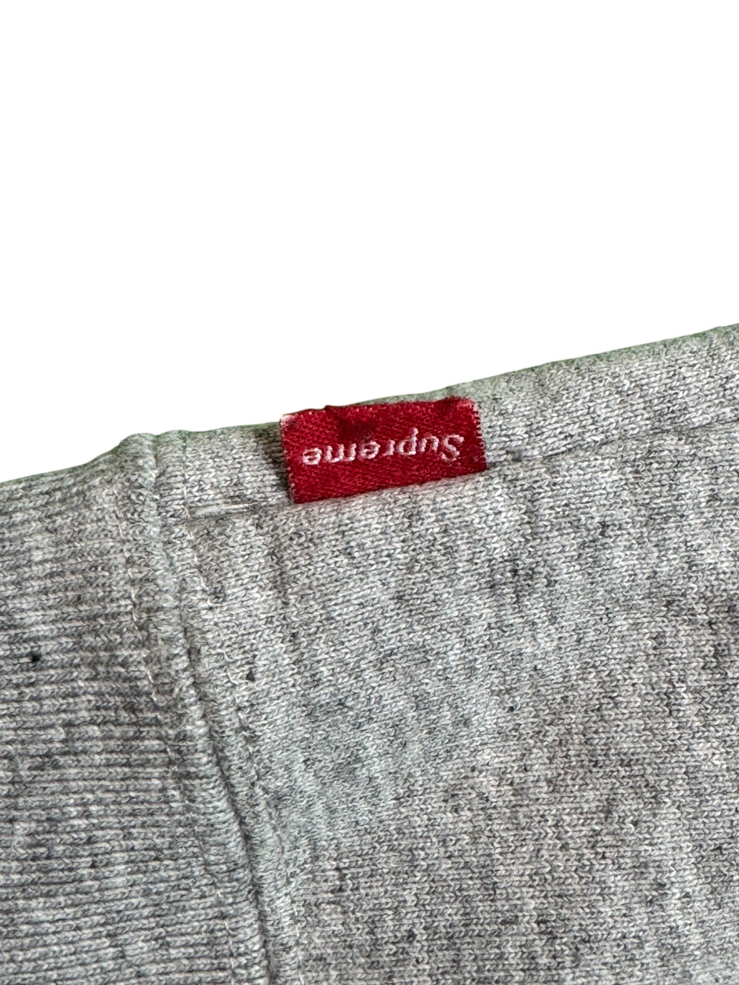 Supreme Grey Supream Zip Up Hoodie