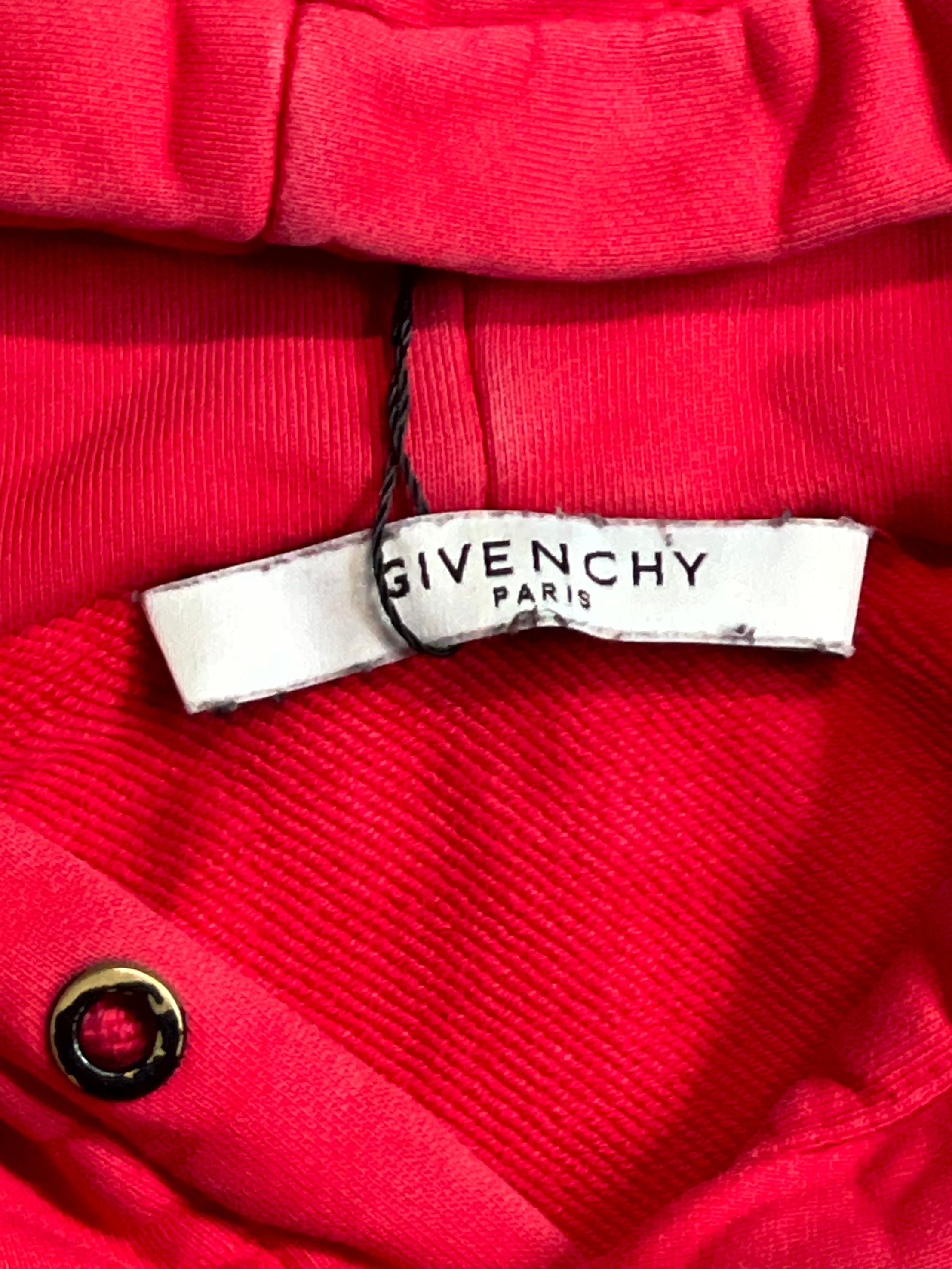 Givenchy LoGo Red & Black Hoodie
