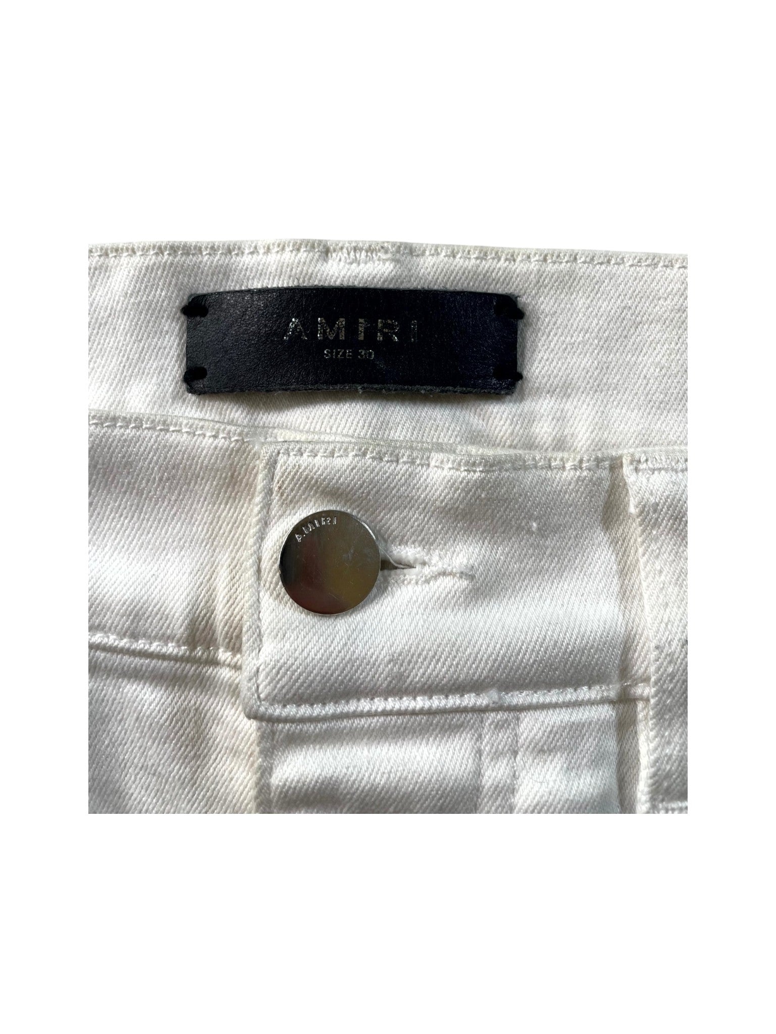 Amiri "MX1" Patch White Jeans