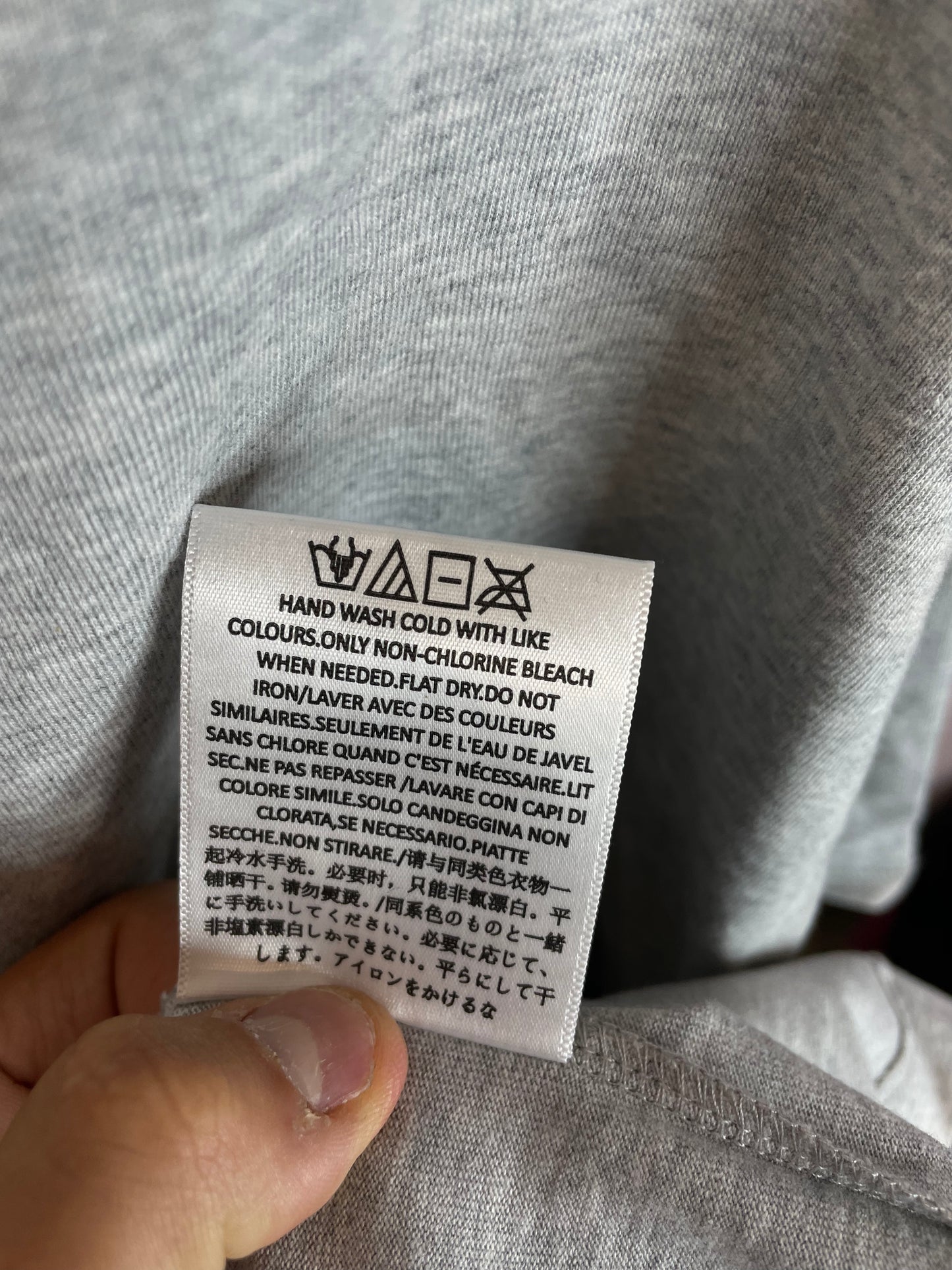 Essentials Tee Light Heather grey New With Tags Small