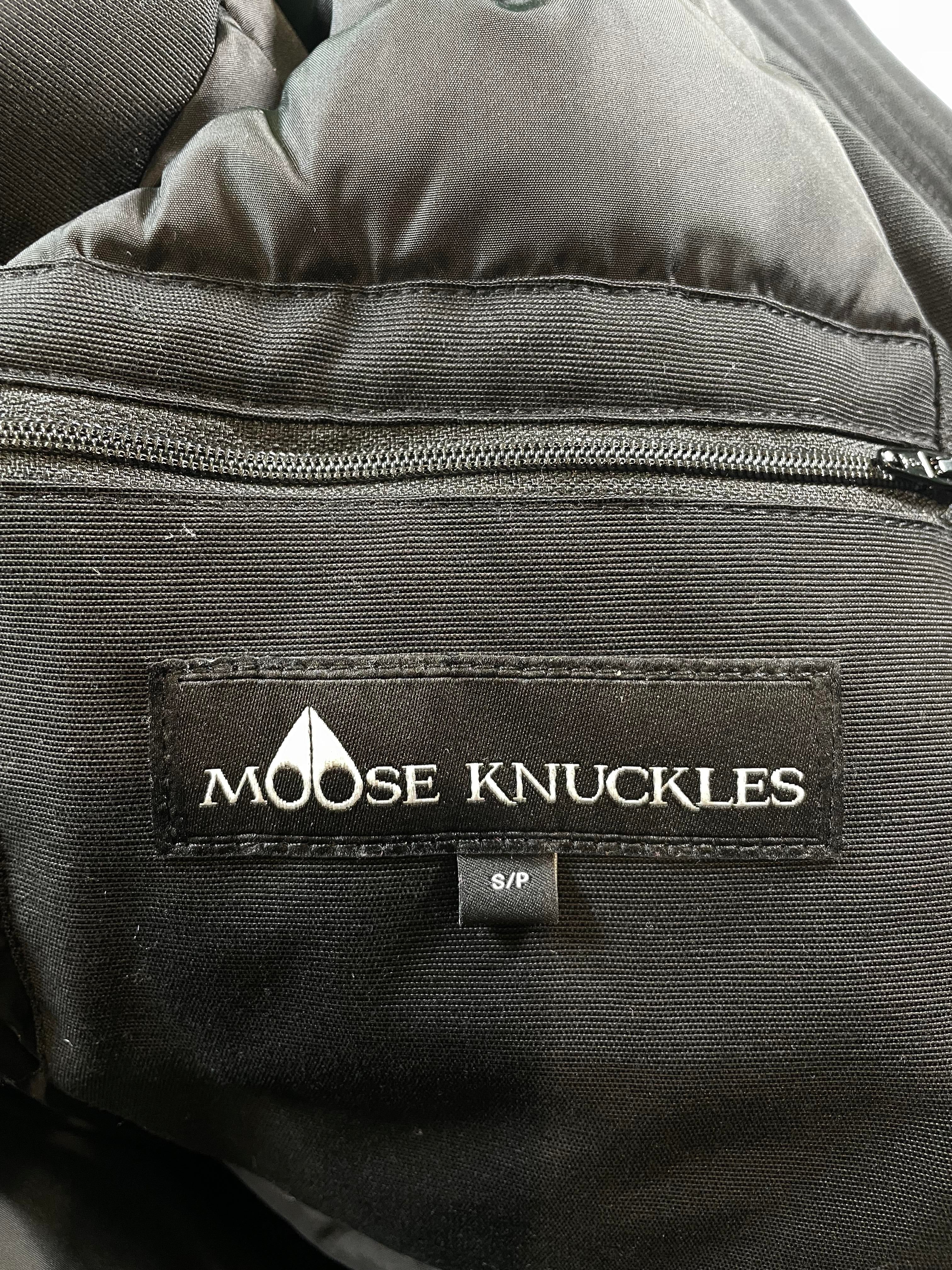 Moose Knuckles Parka (With Pom Pom) Black & Black Fur Puffer Jacket