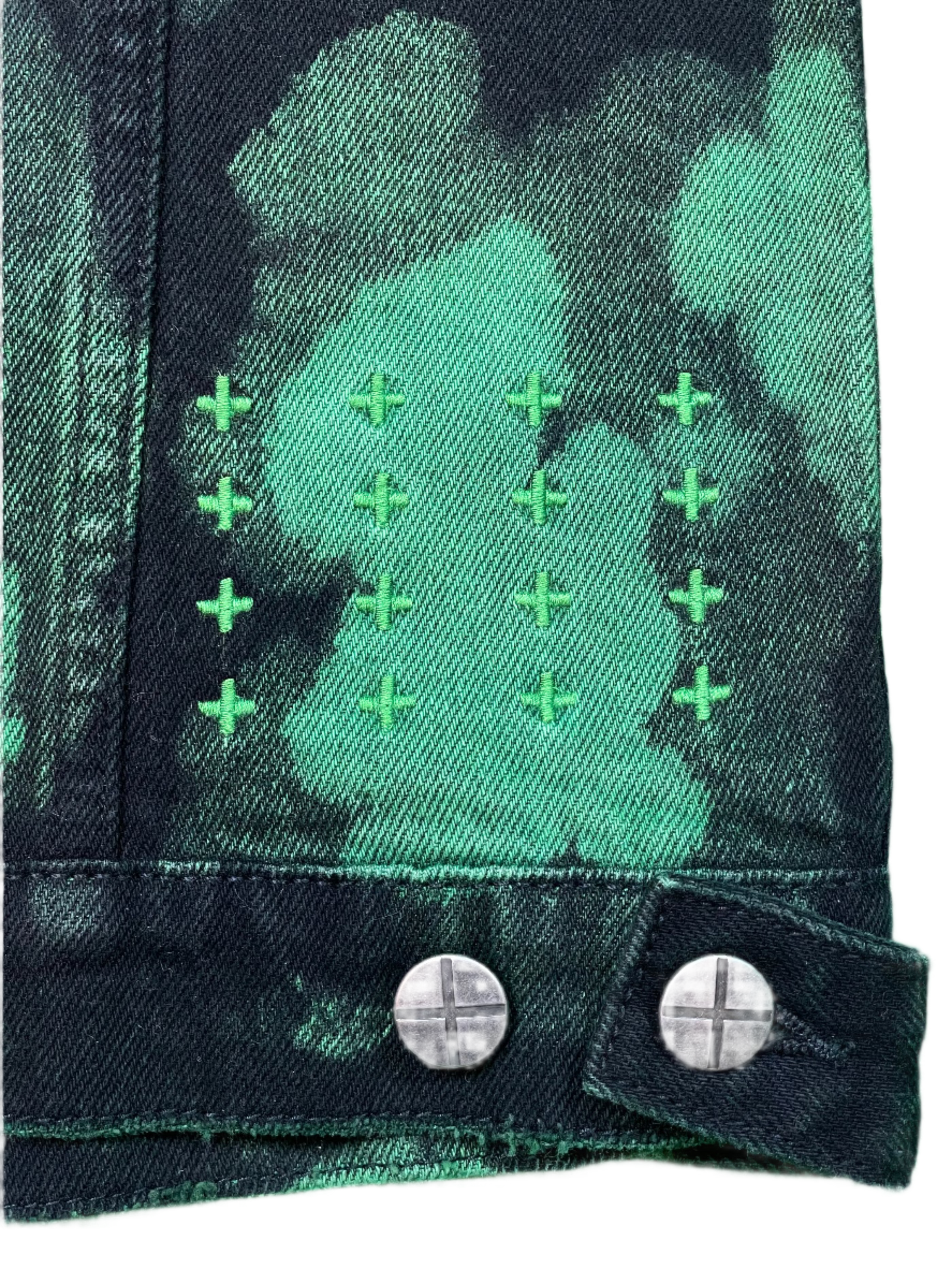 Ksubi Black & Green Jean Jacket