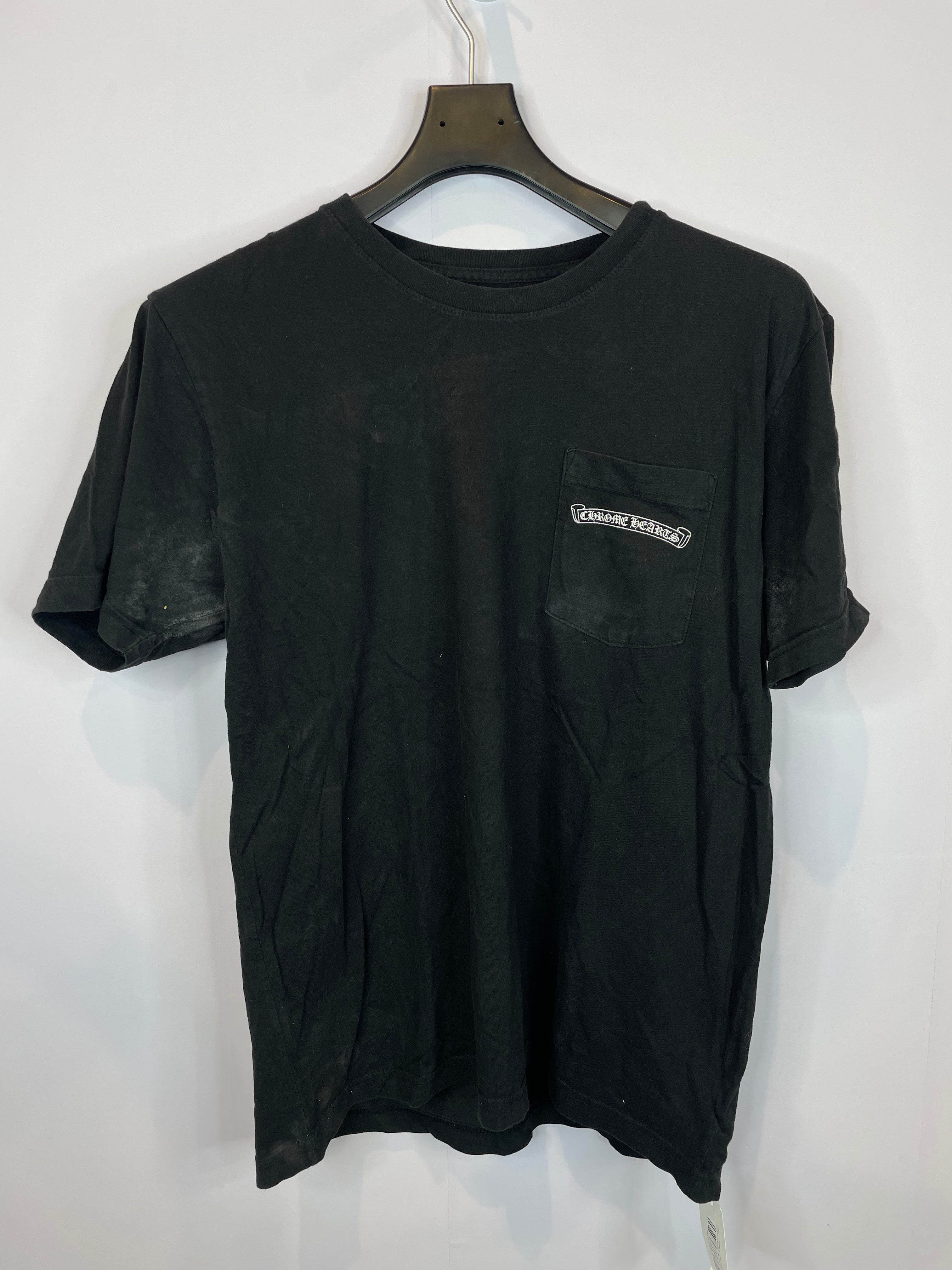 Chrome Hearts Shoulder Logo Tee Black Used Large