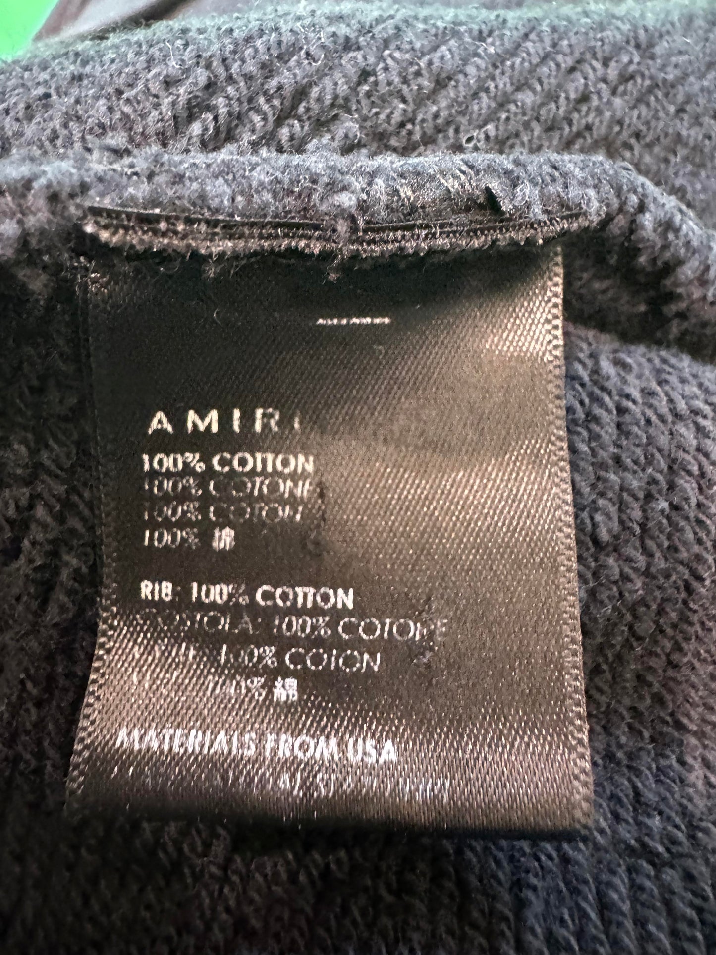 Amiri Shotgun Hoodie Black
