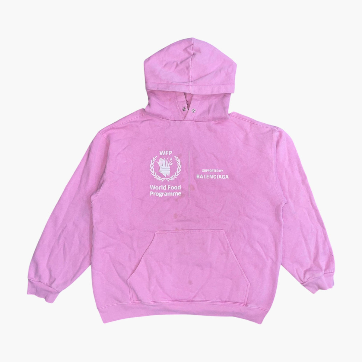 Balenciaga World Food Programme Pink Hoodie