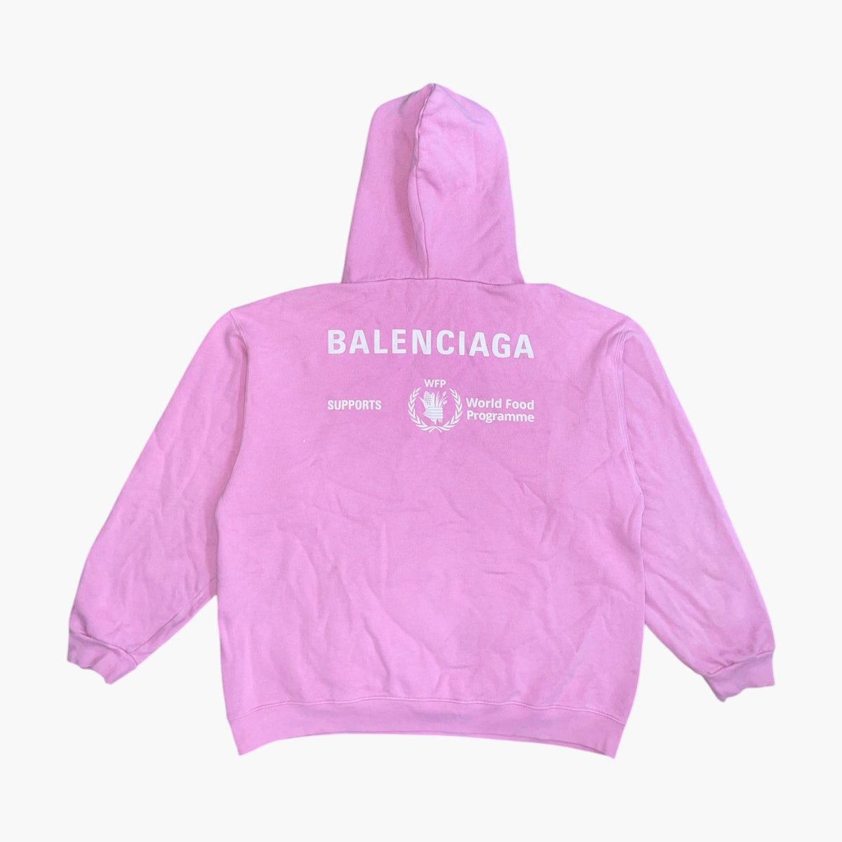Balenciaga World Food Programme Pink Hoodie