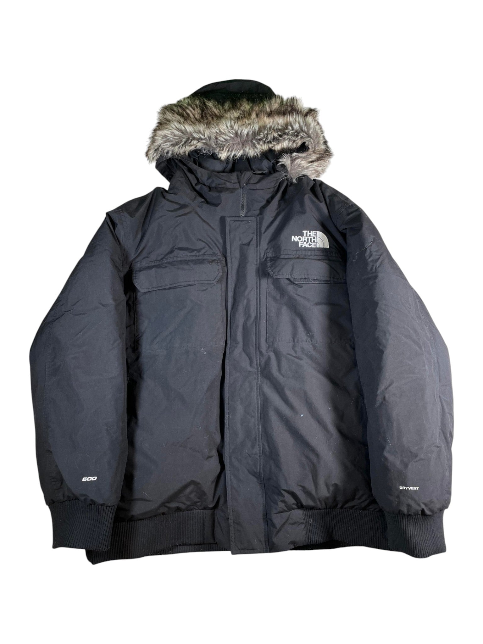 The North Face Fur Down Black Puffer Jacket