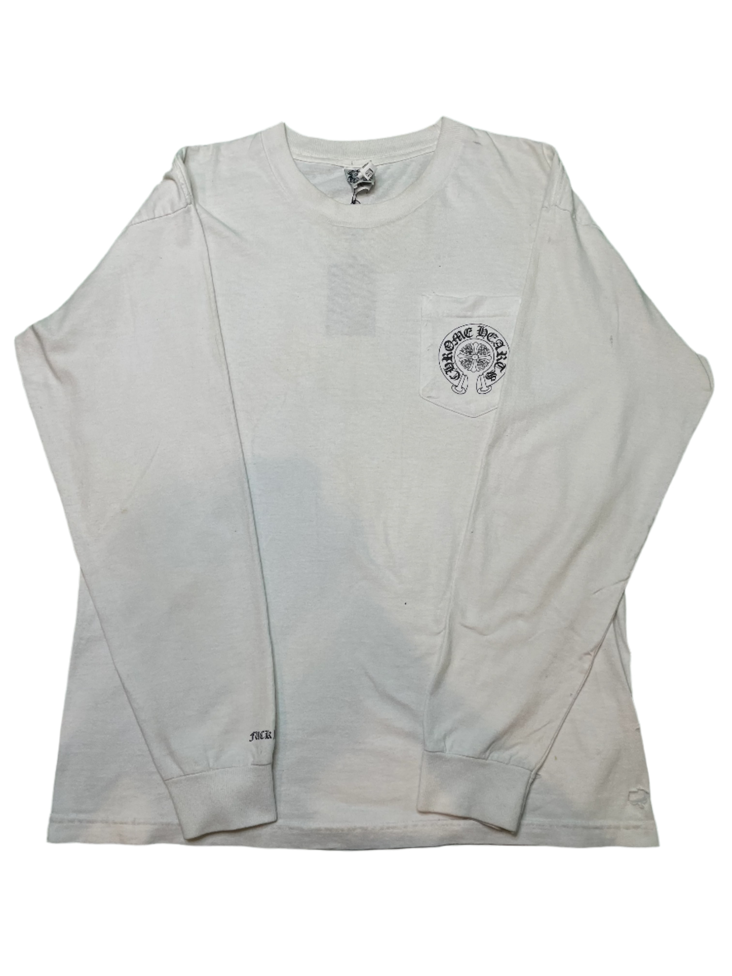 Chrome Hearts Vintage Cemetery White LS Tee