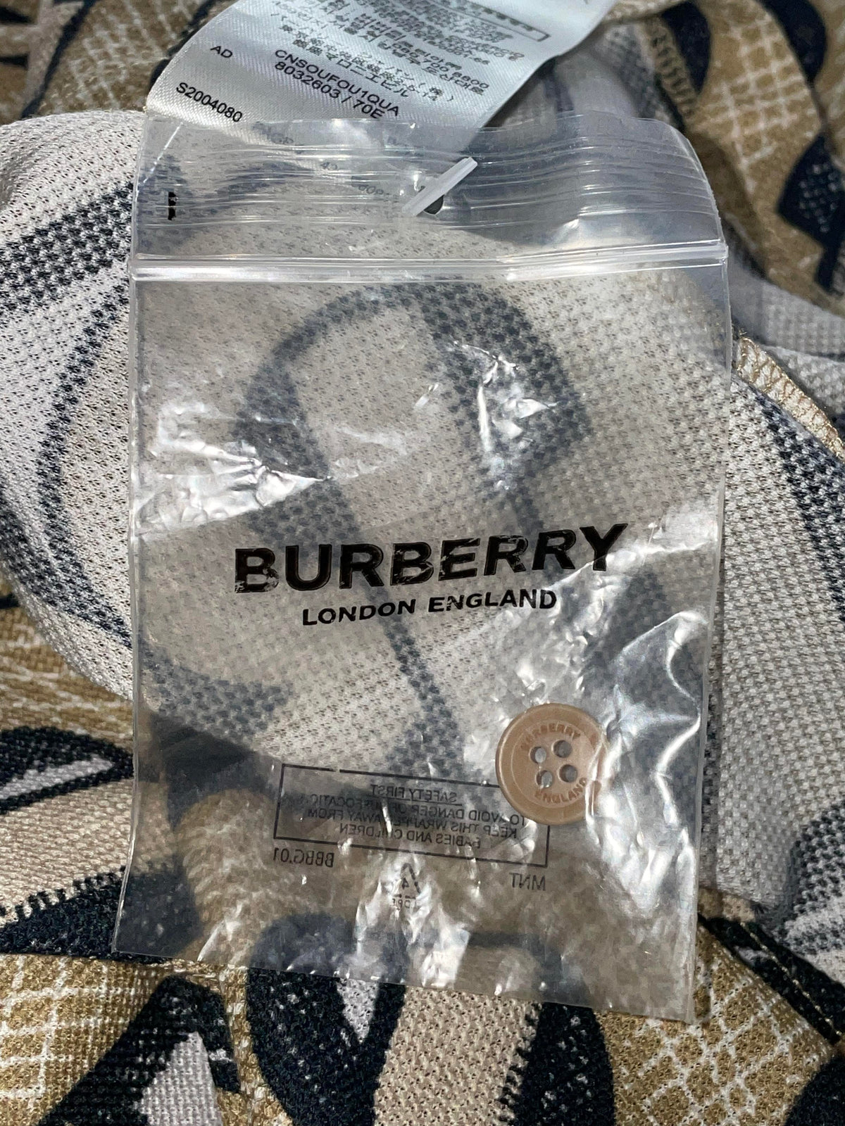 Burberry TB Monogram Brown Polo