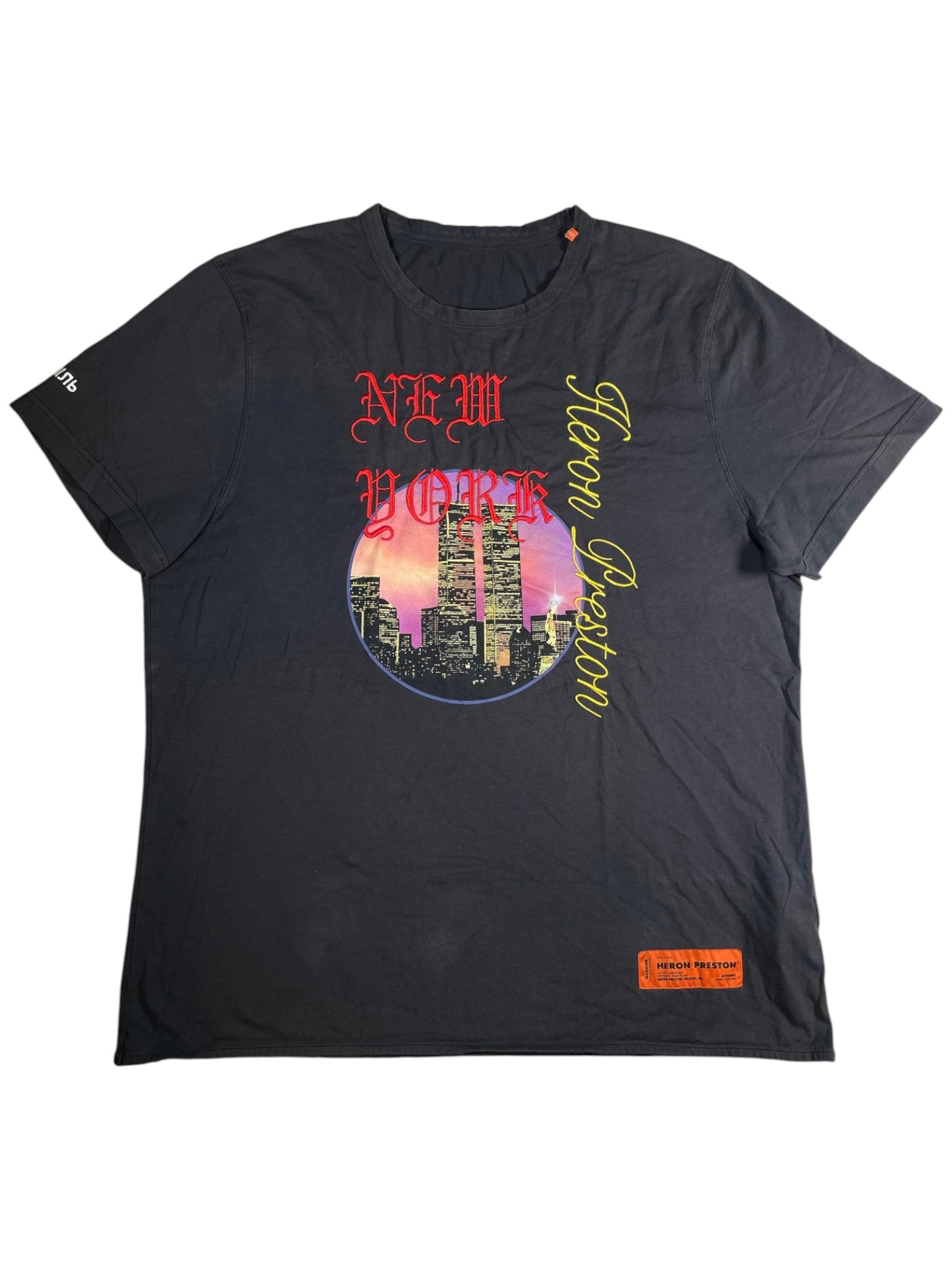 Heron Preston City Of Lights Black Tee