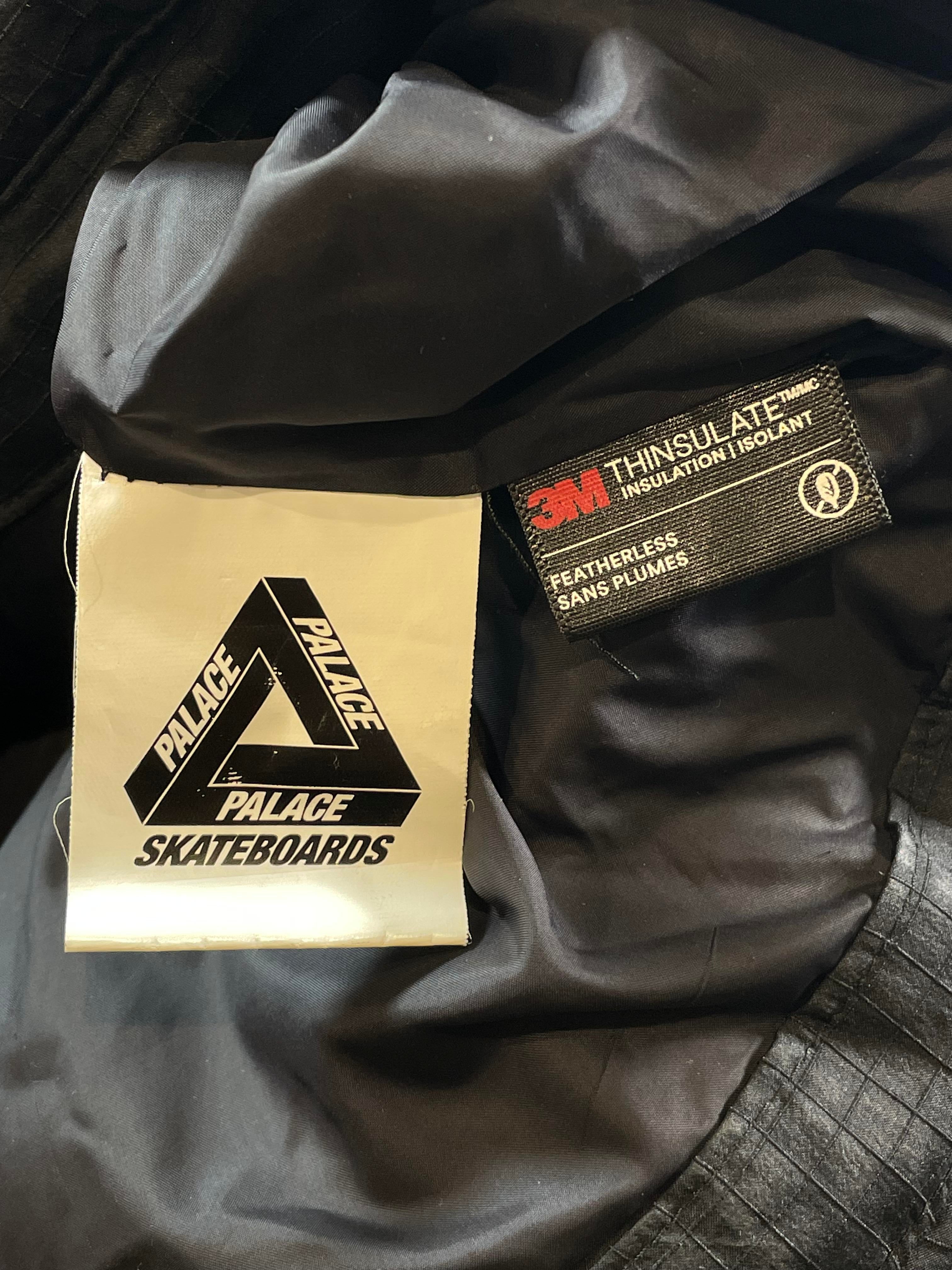 Palace 3M Piping Black & Silver Puffer Jacket