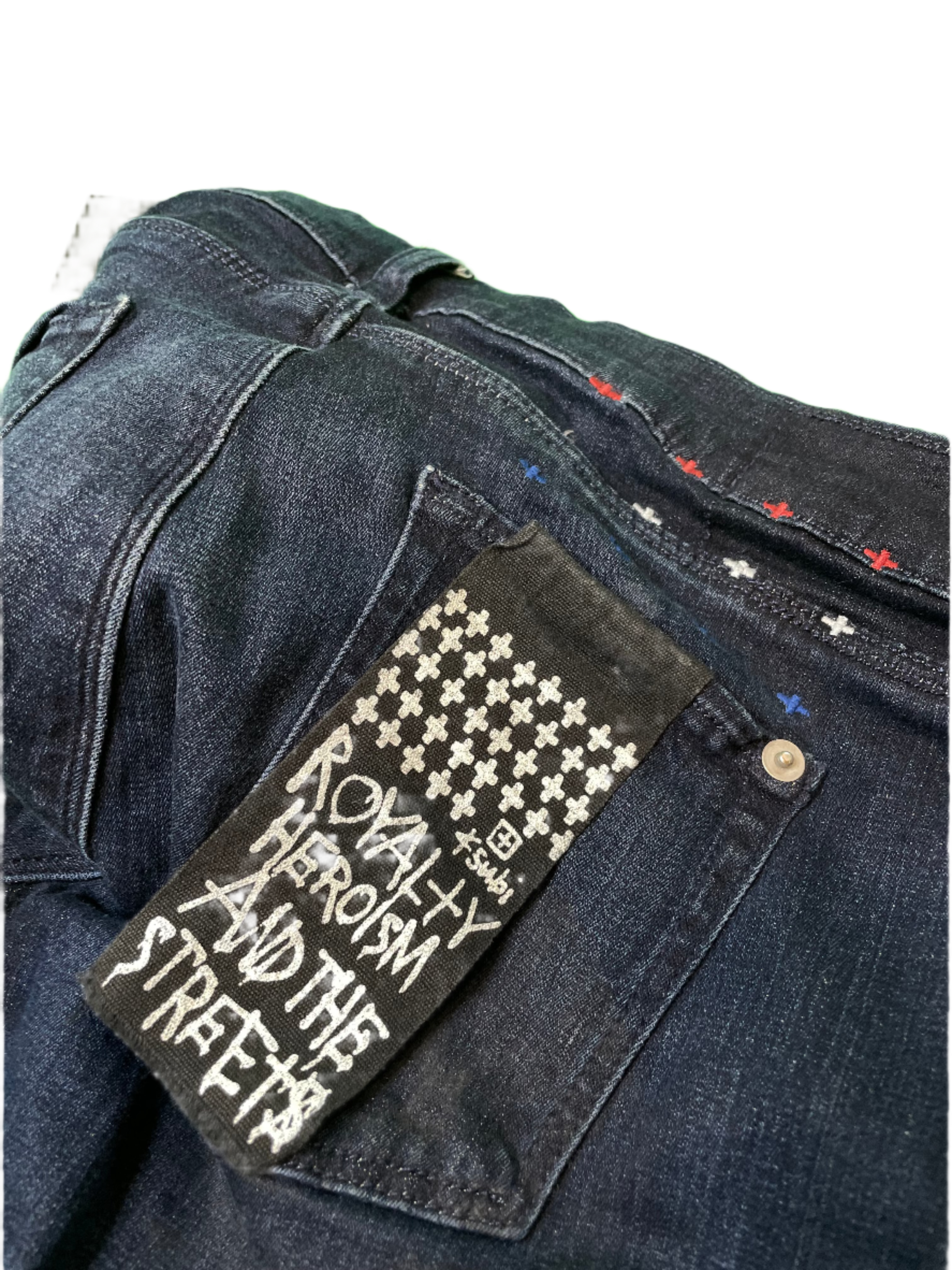 Ksubi Navy Ripped Jeans