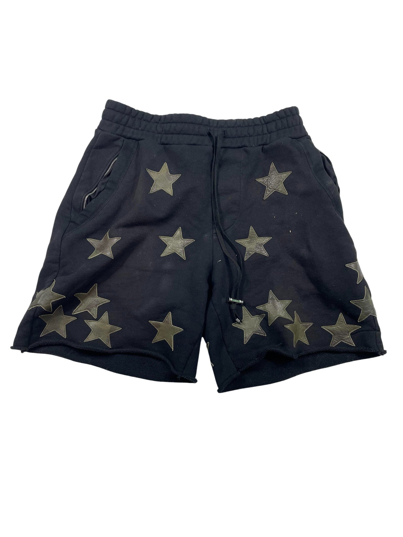Amiri Black Camo Star Chemist Shorts