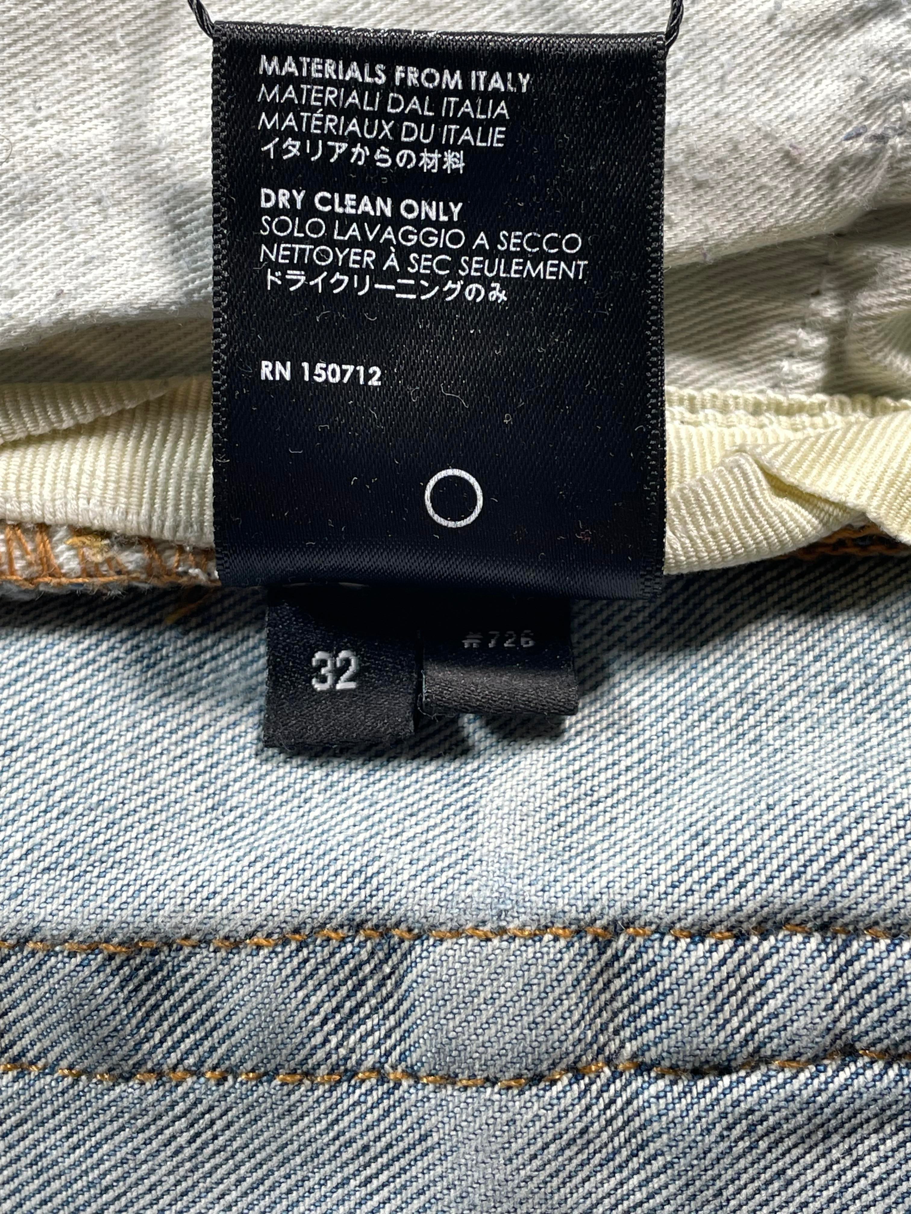 Amiri 'Art Patchwork' Light Wash Jeans