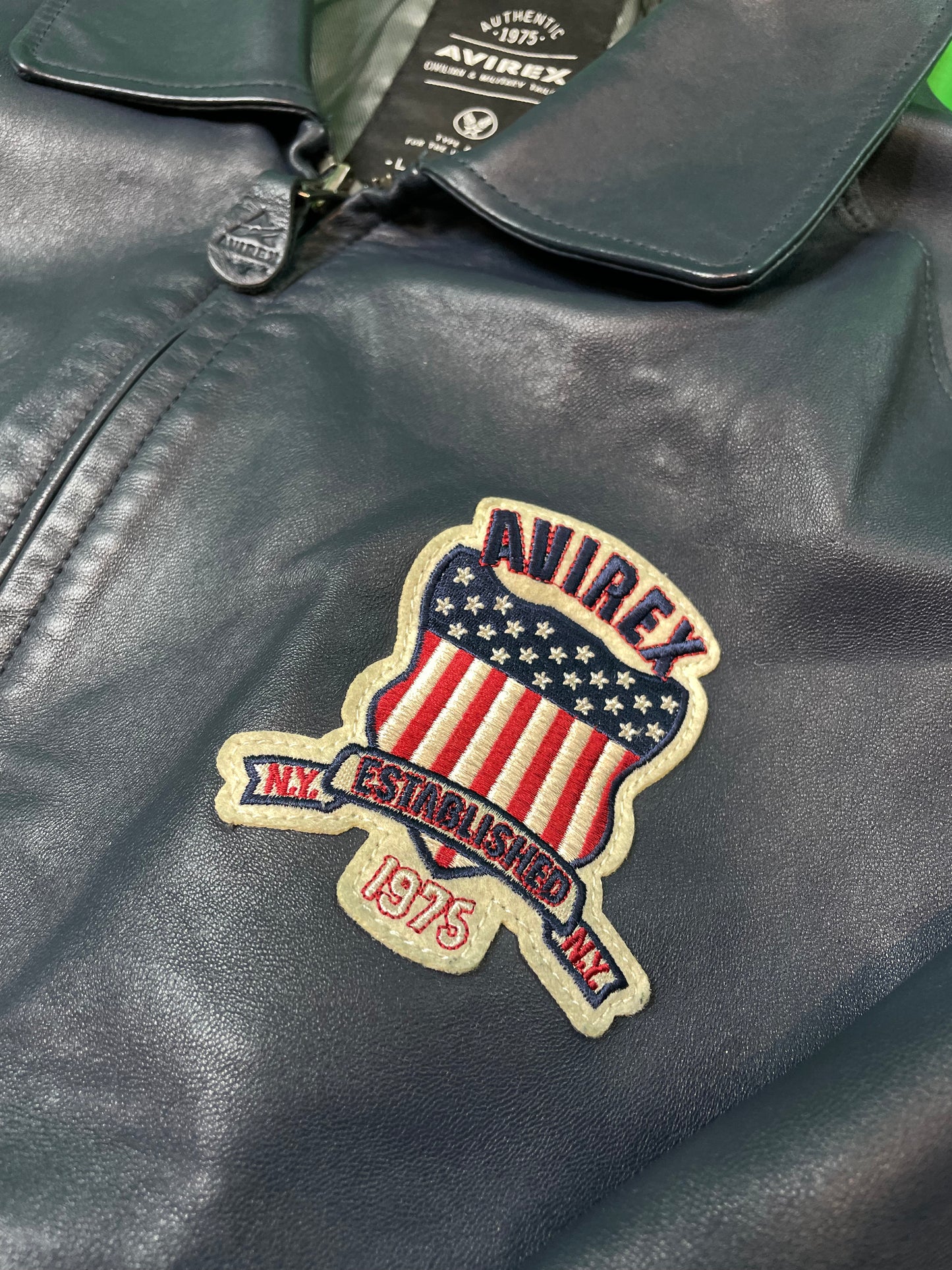 Avirex Graphic Navy Varsity Jacket