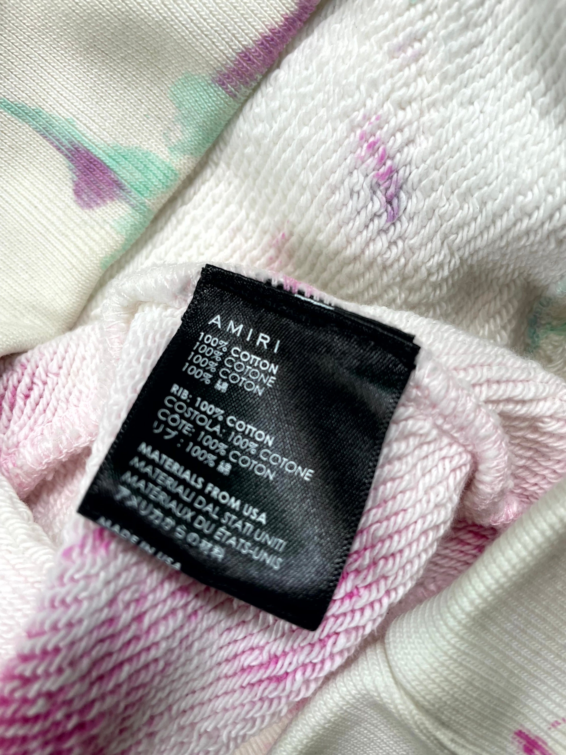 Amiri Tye Dye White Hoodie