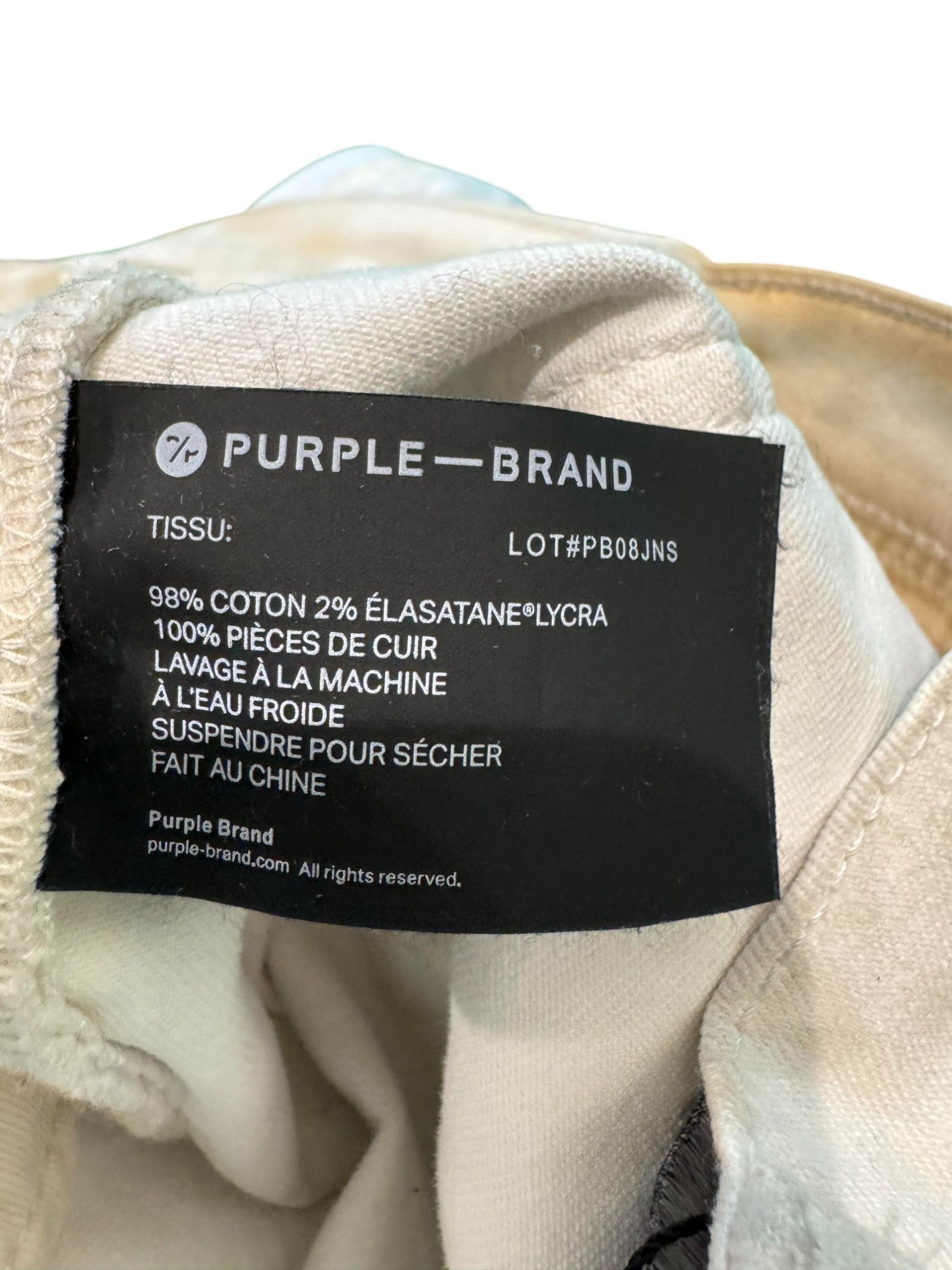 Purple White Jeans