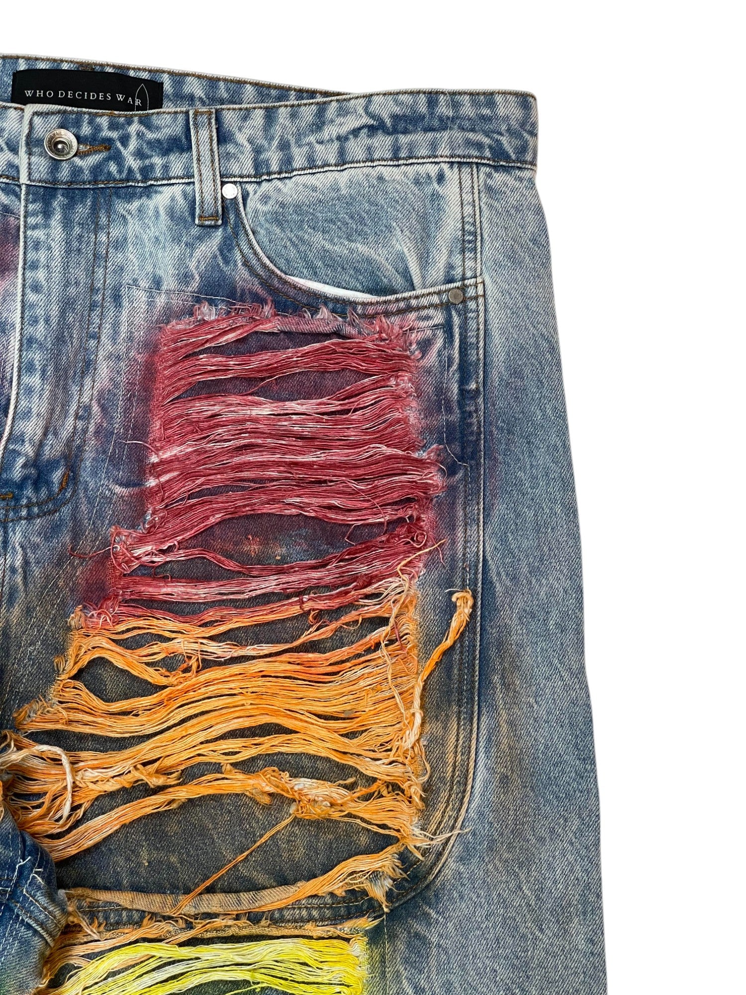 WDW Roygbiv Distressed Denim