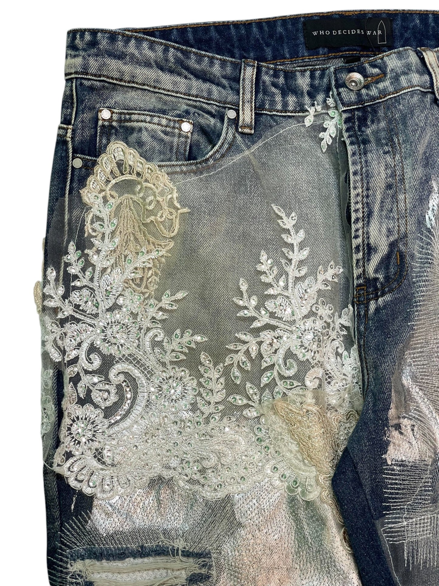 WDW Foil Floral Jeans
