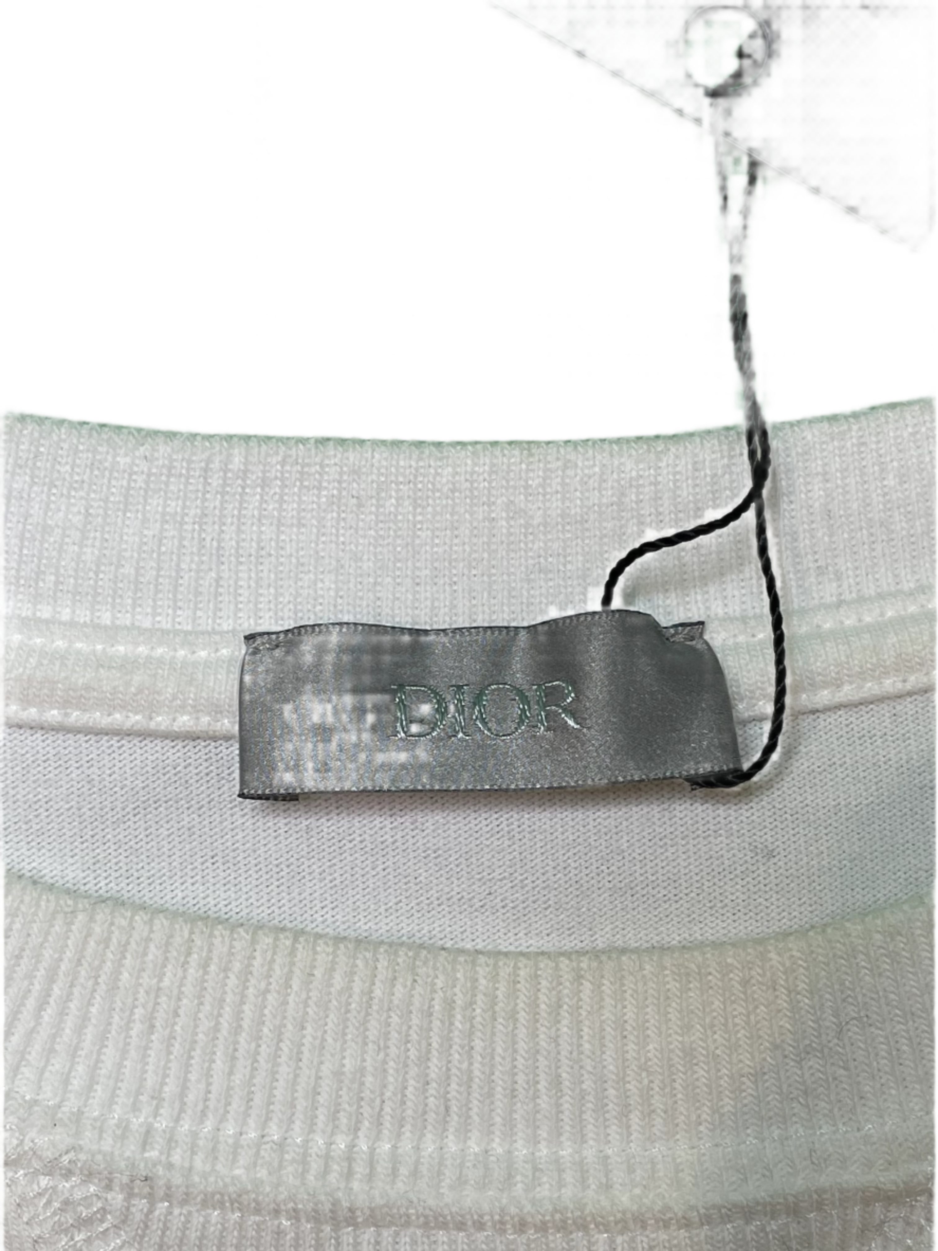 Dior Floral Chest Logo White Tee