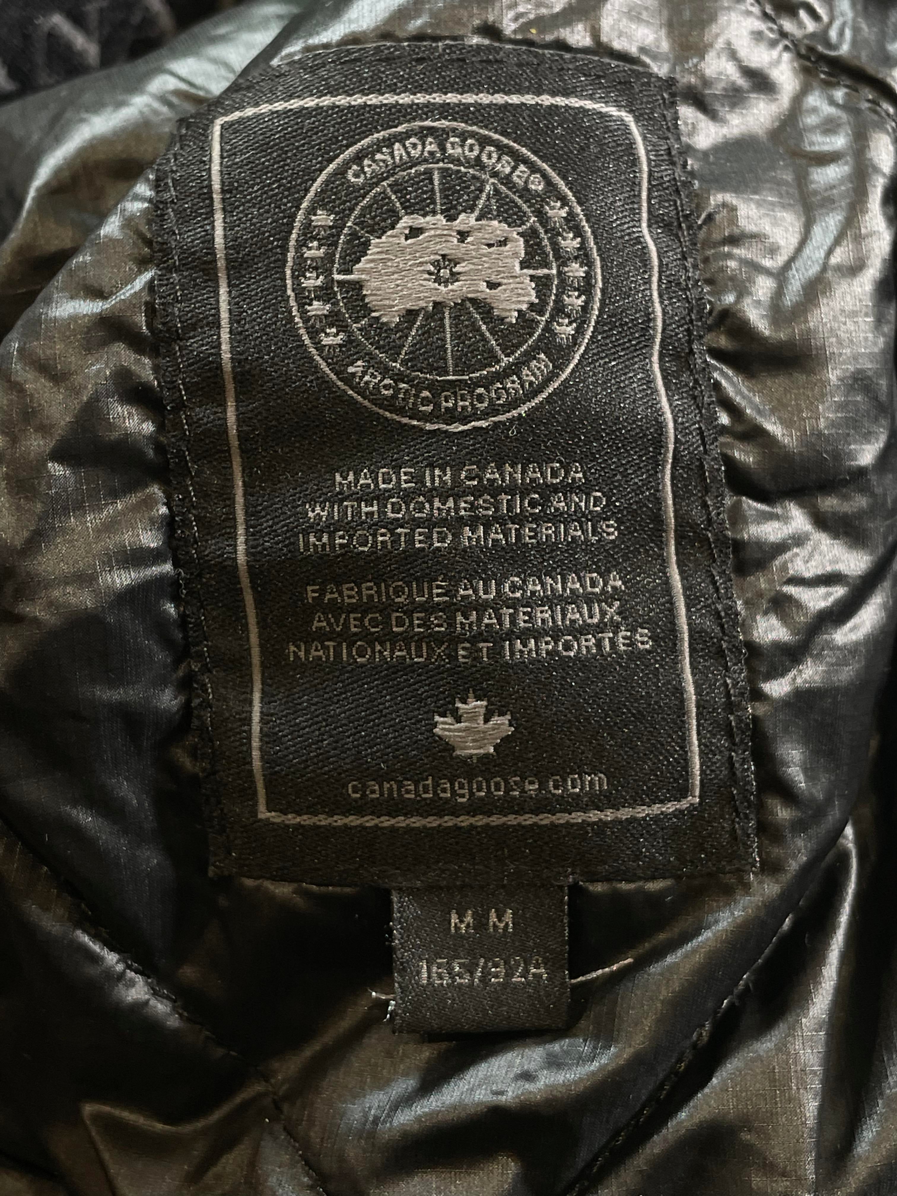 Canada Goose Mono Thin Black Puffer Jacket