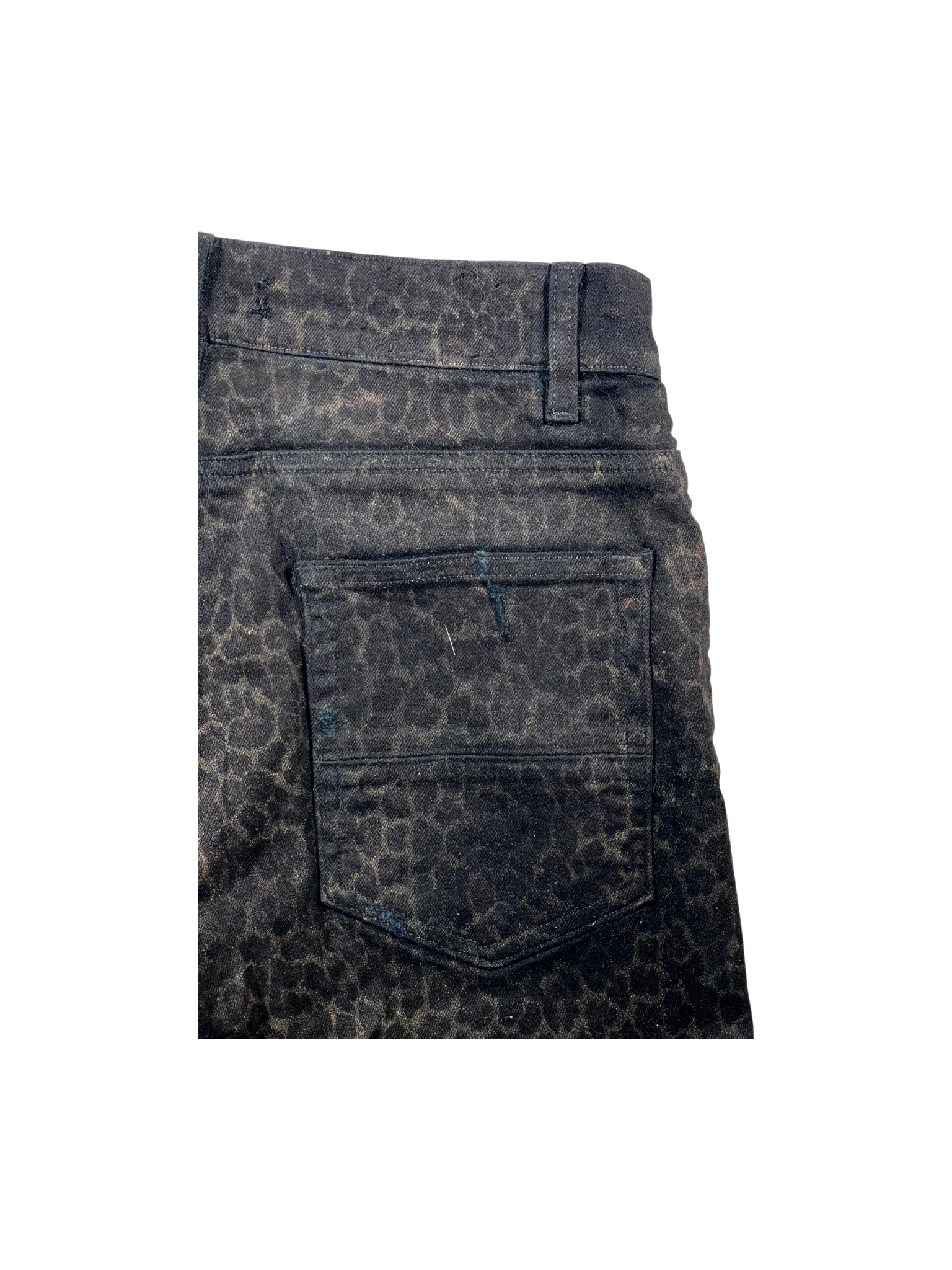 Amiri Cheetah Black Jeans