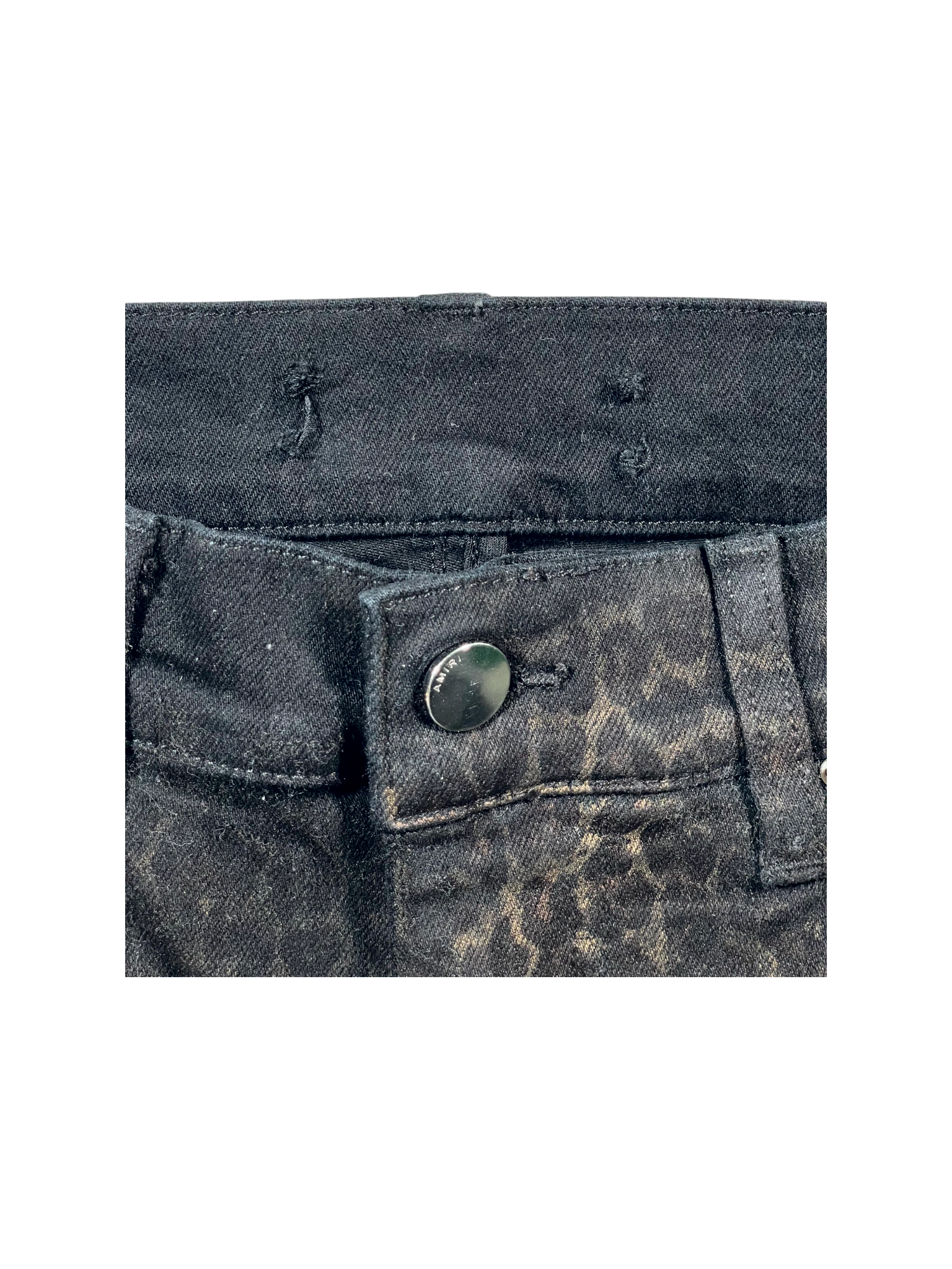 Amiri Cheetah Black Jeans