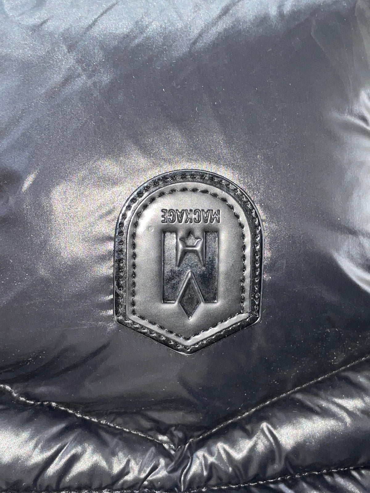Mackage Sleeve Logo Black Puffer Jacket