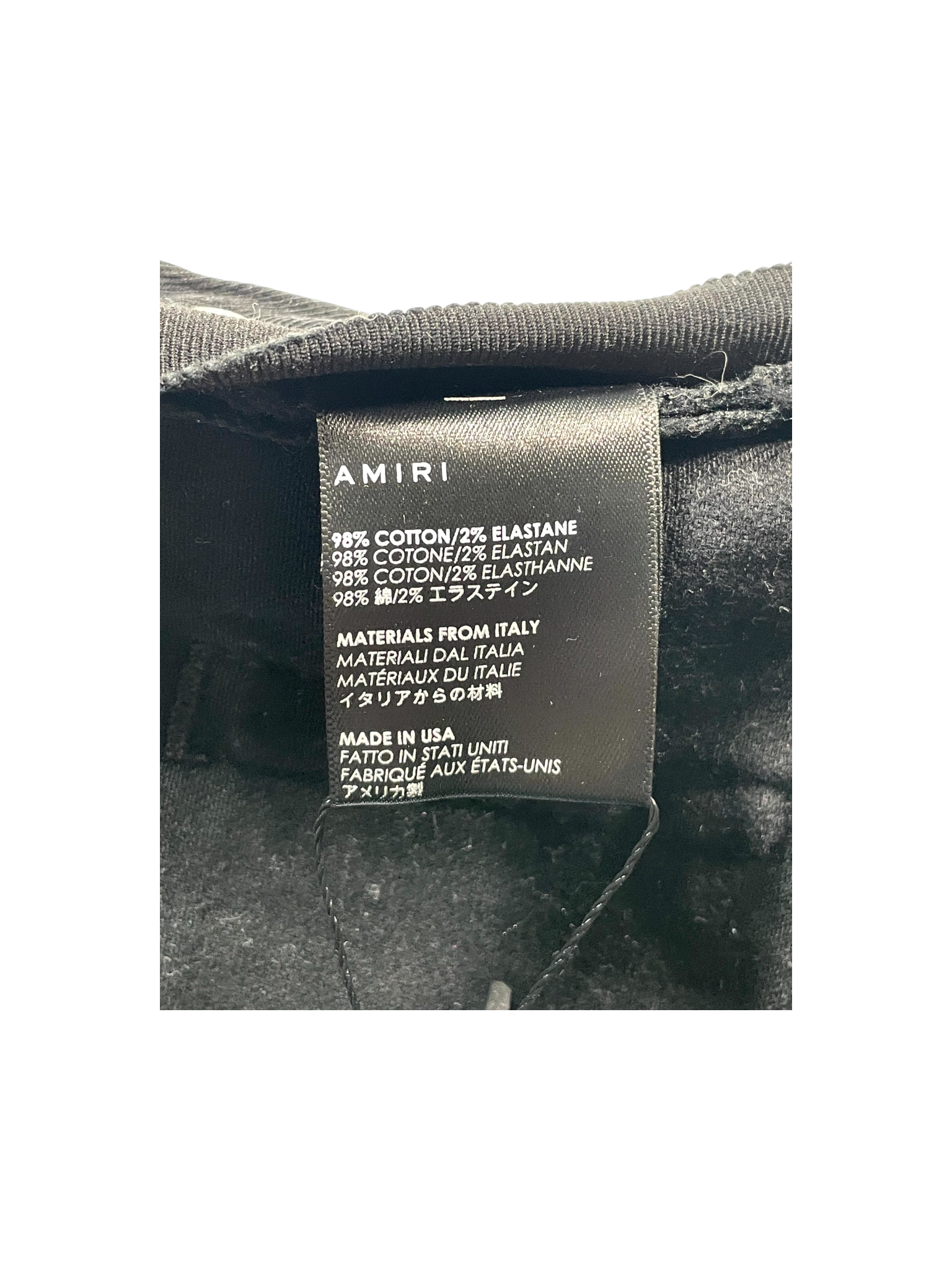 Amiri Cheetah Black Jeans
