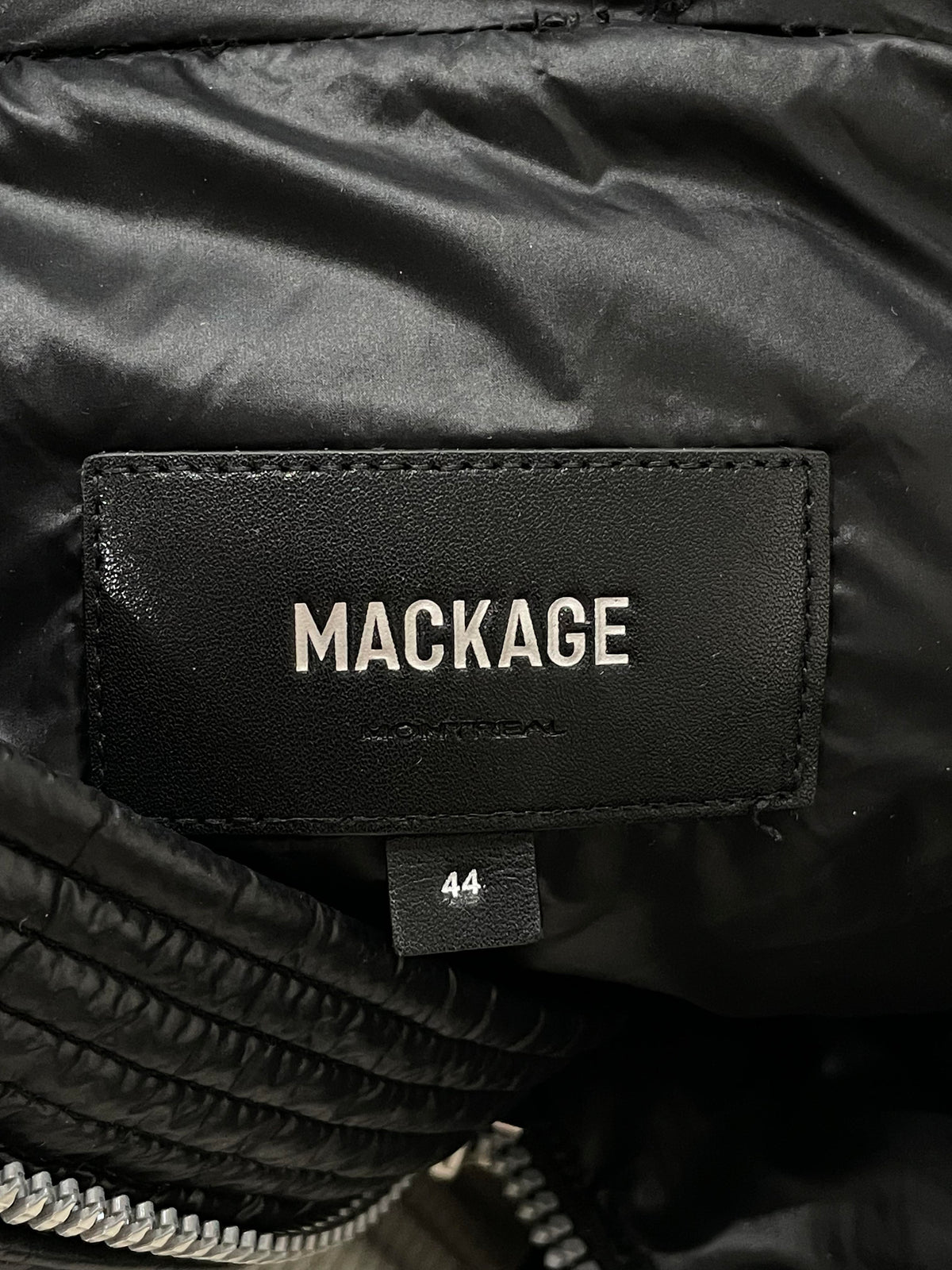 Mackage Sleeve Logo Black Puffer Jacket