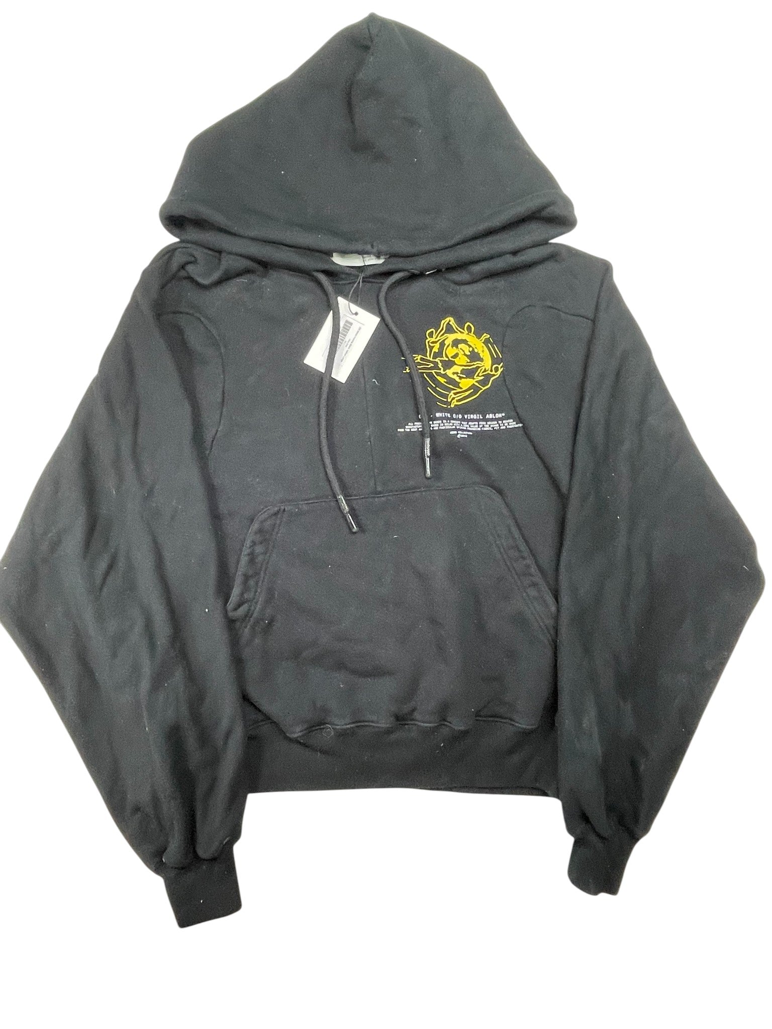 Off White Black & Yellow Hoodie